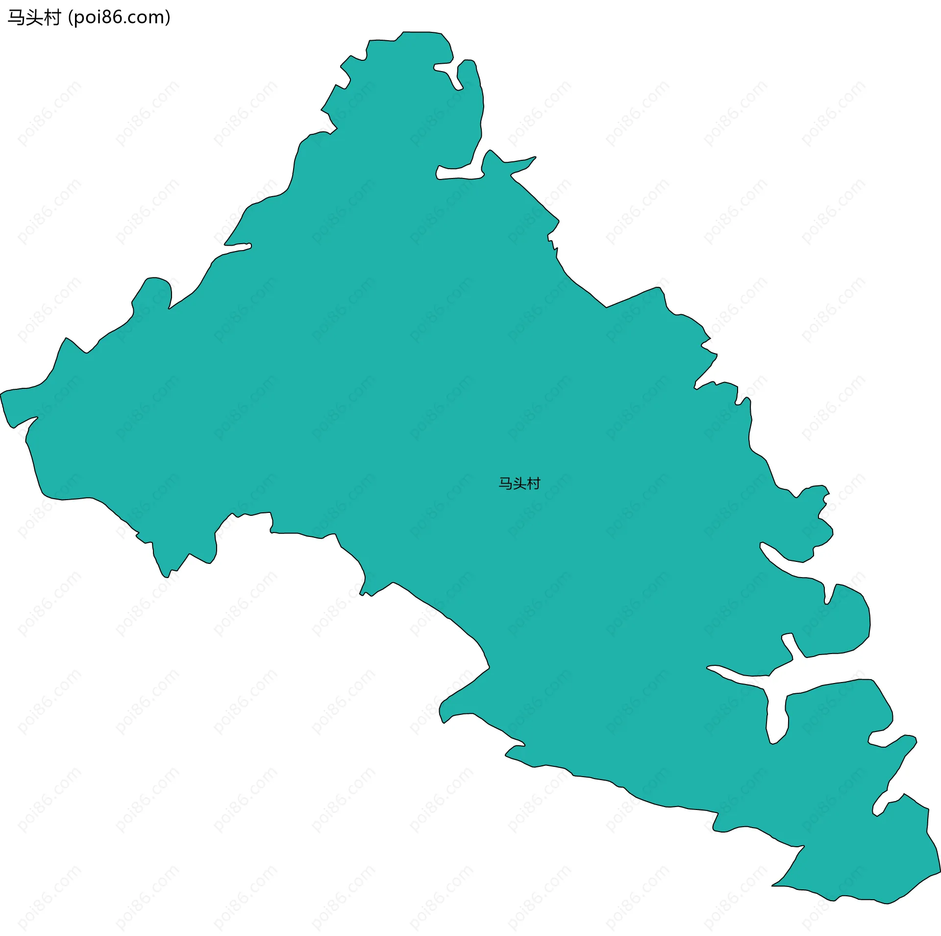 马头村边界地图