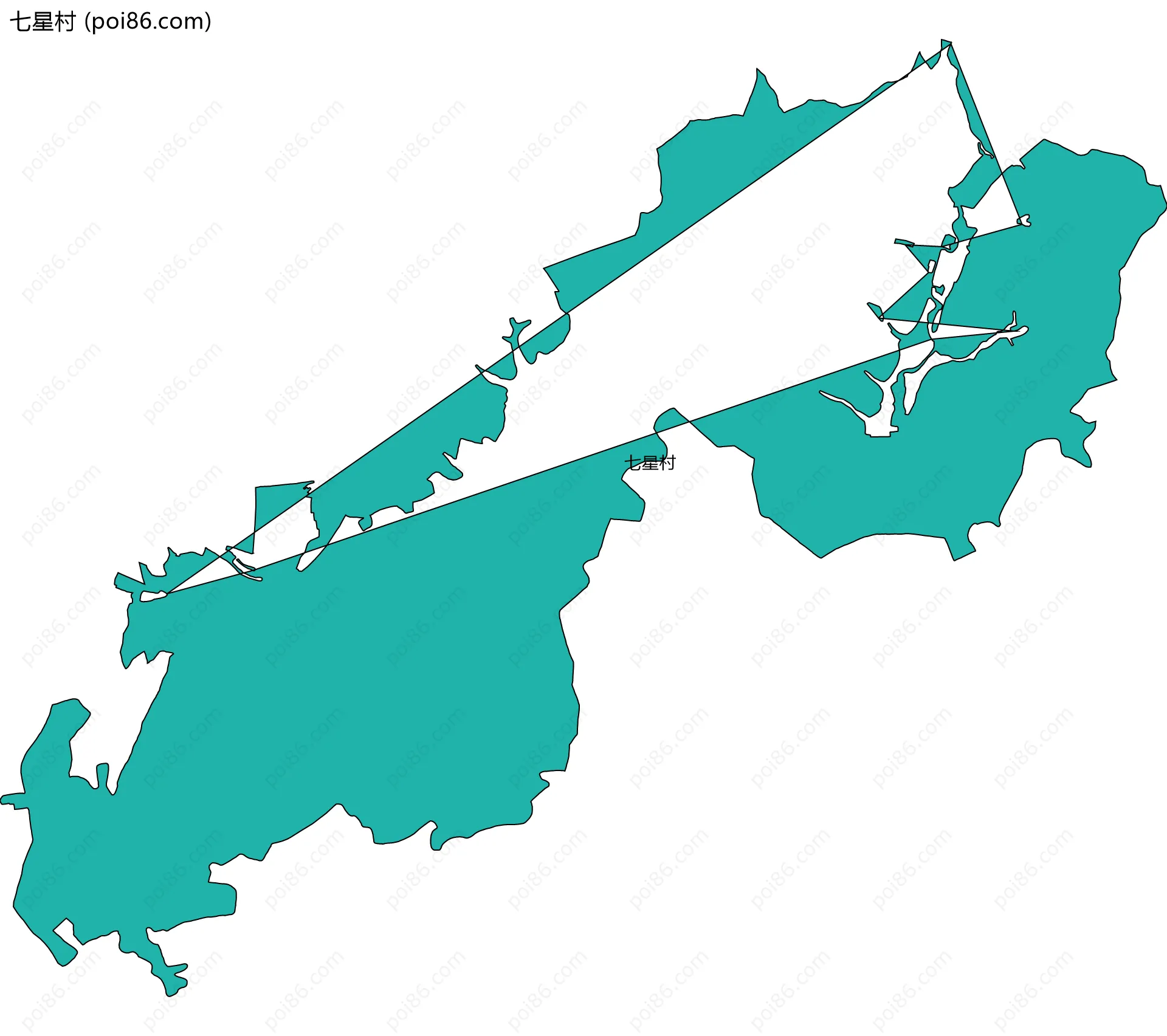 七星村边界地图