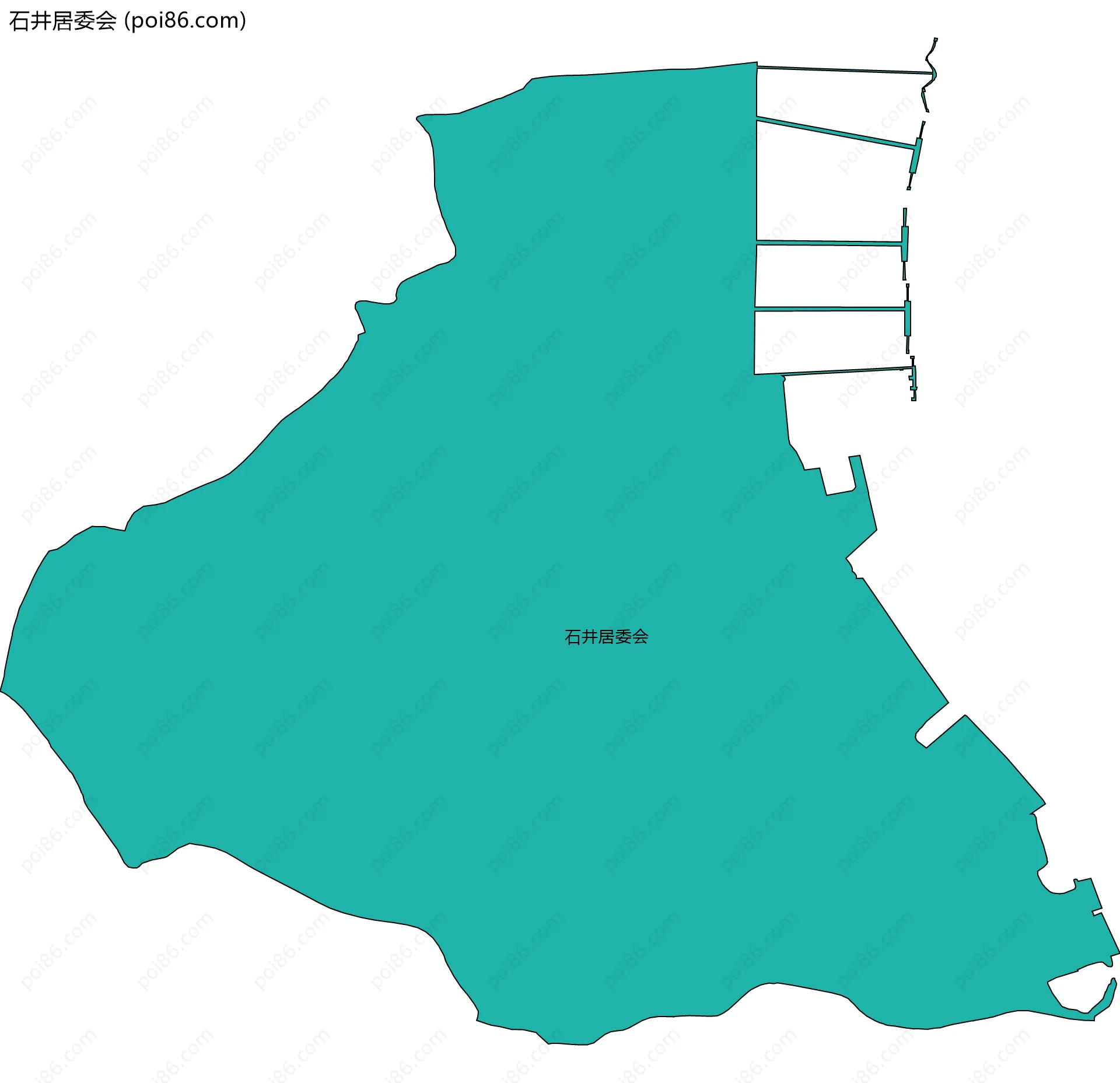 石井居委会边界地图