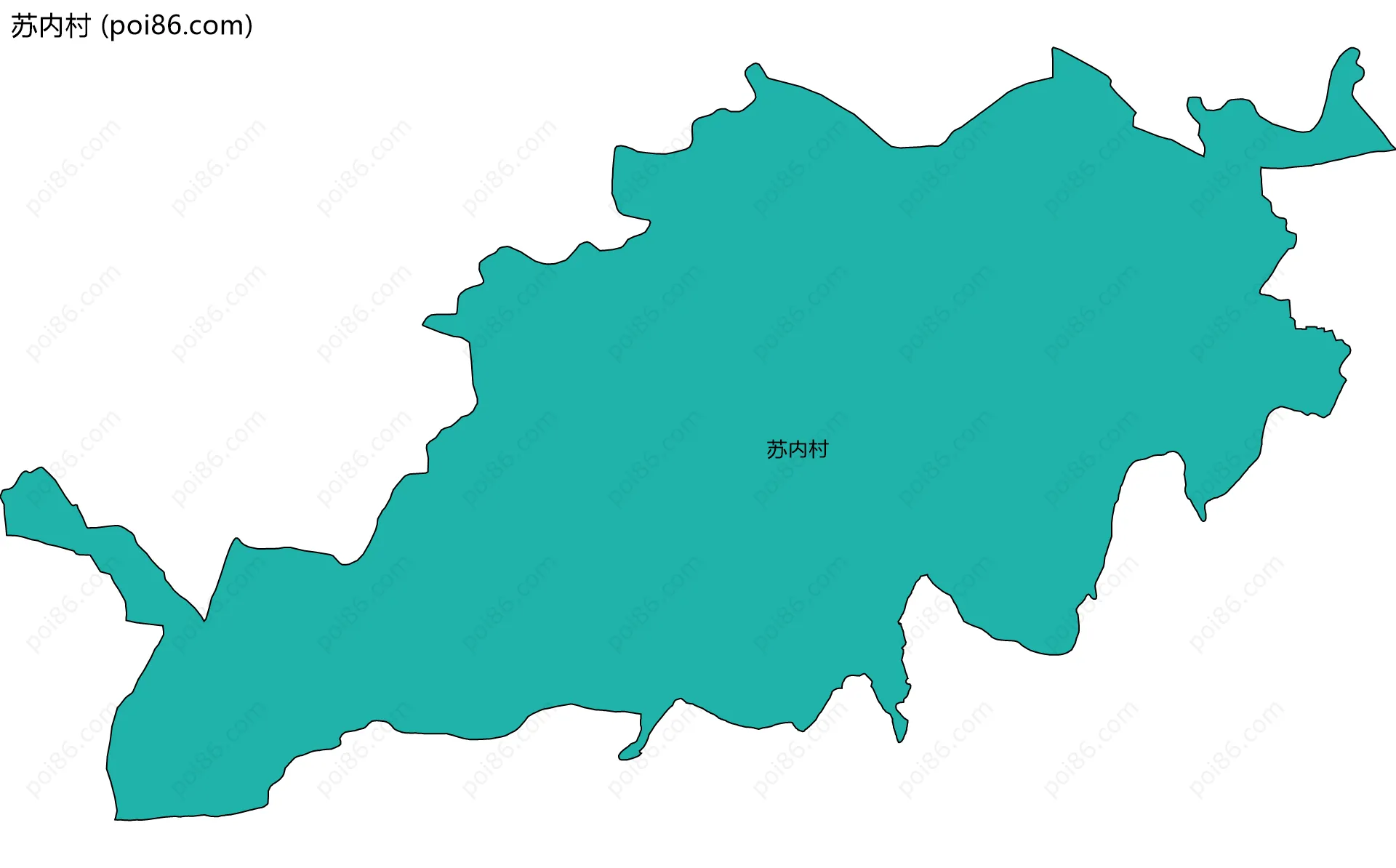苏内村边界地图