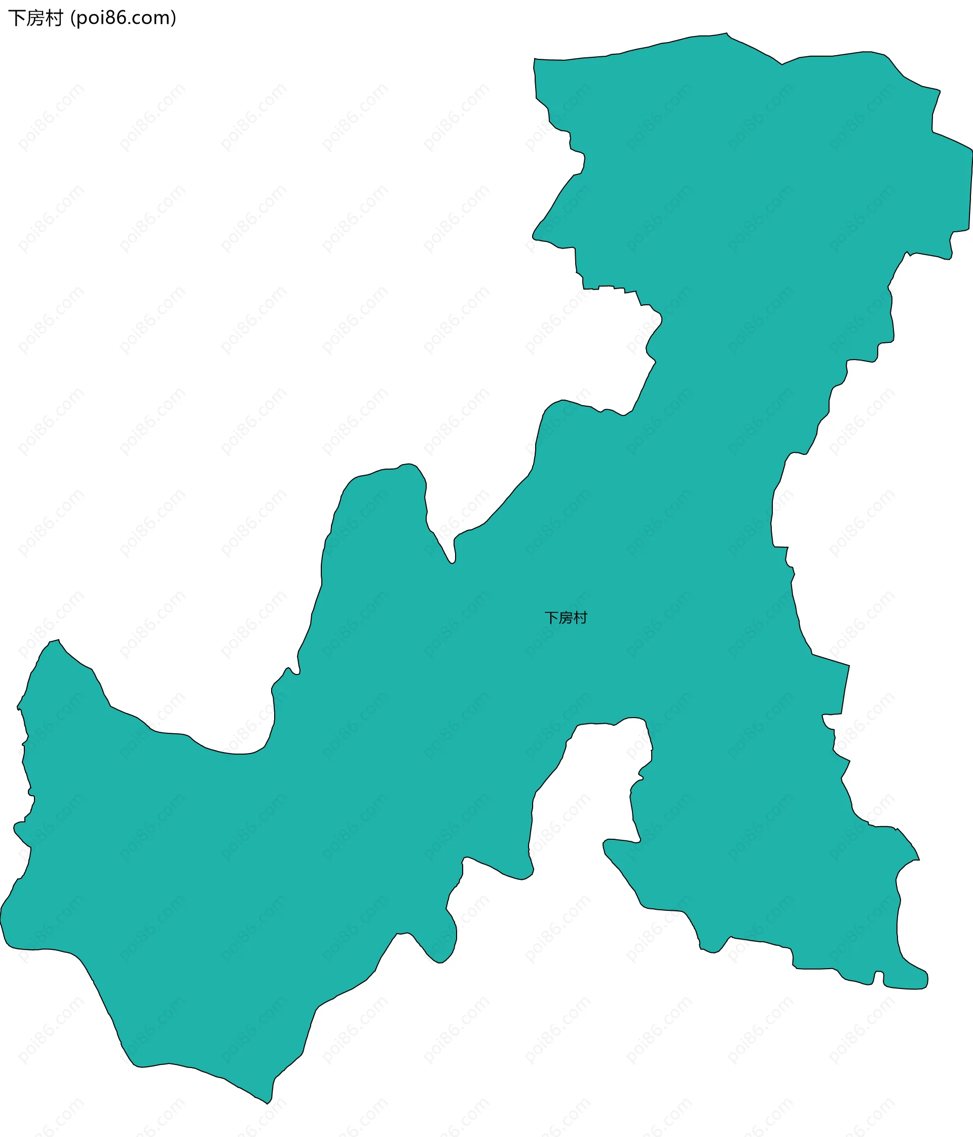 下房村边界地图