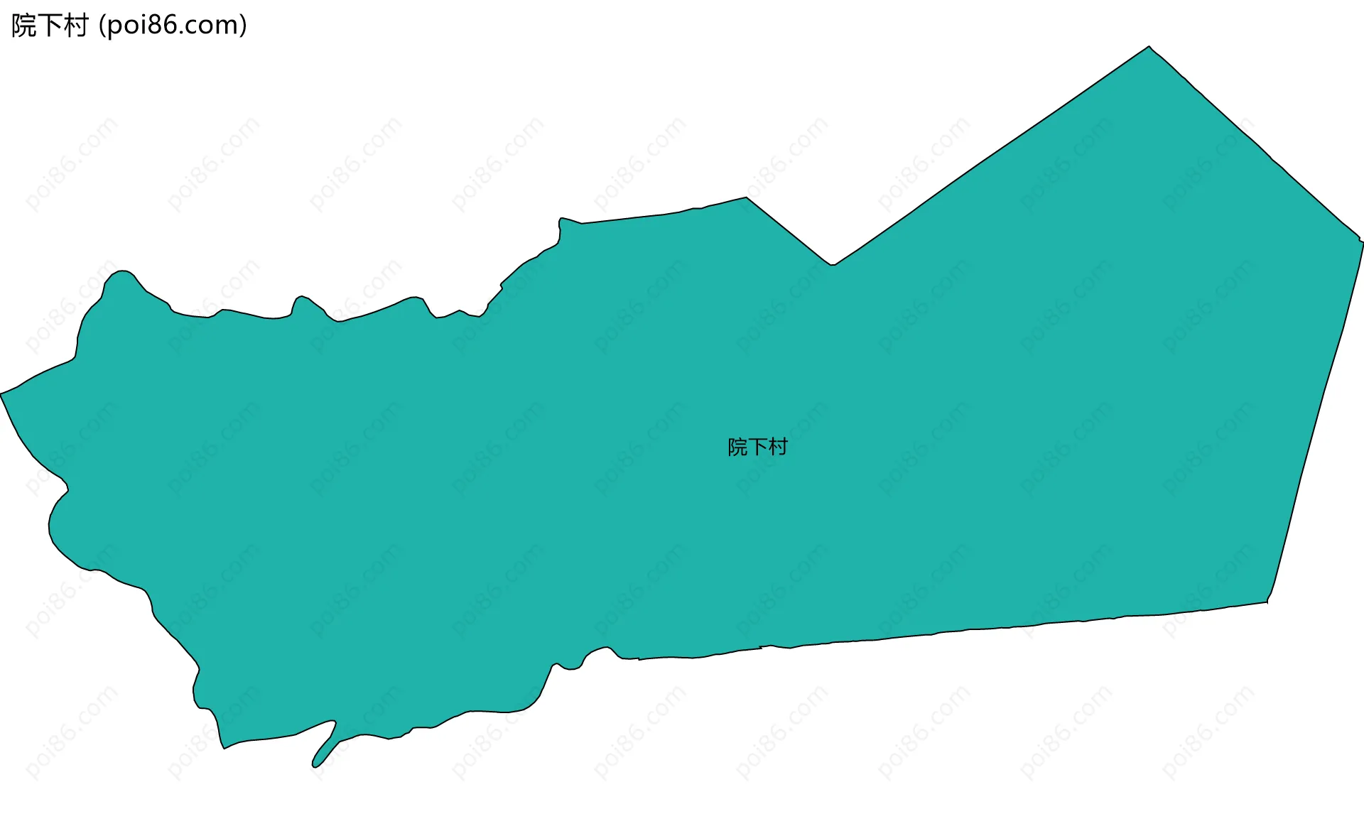 院下村边界地图