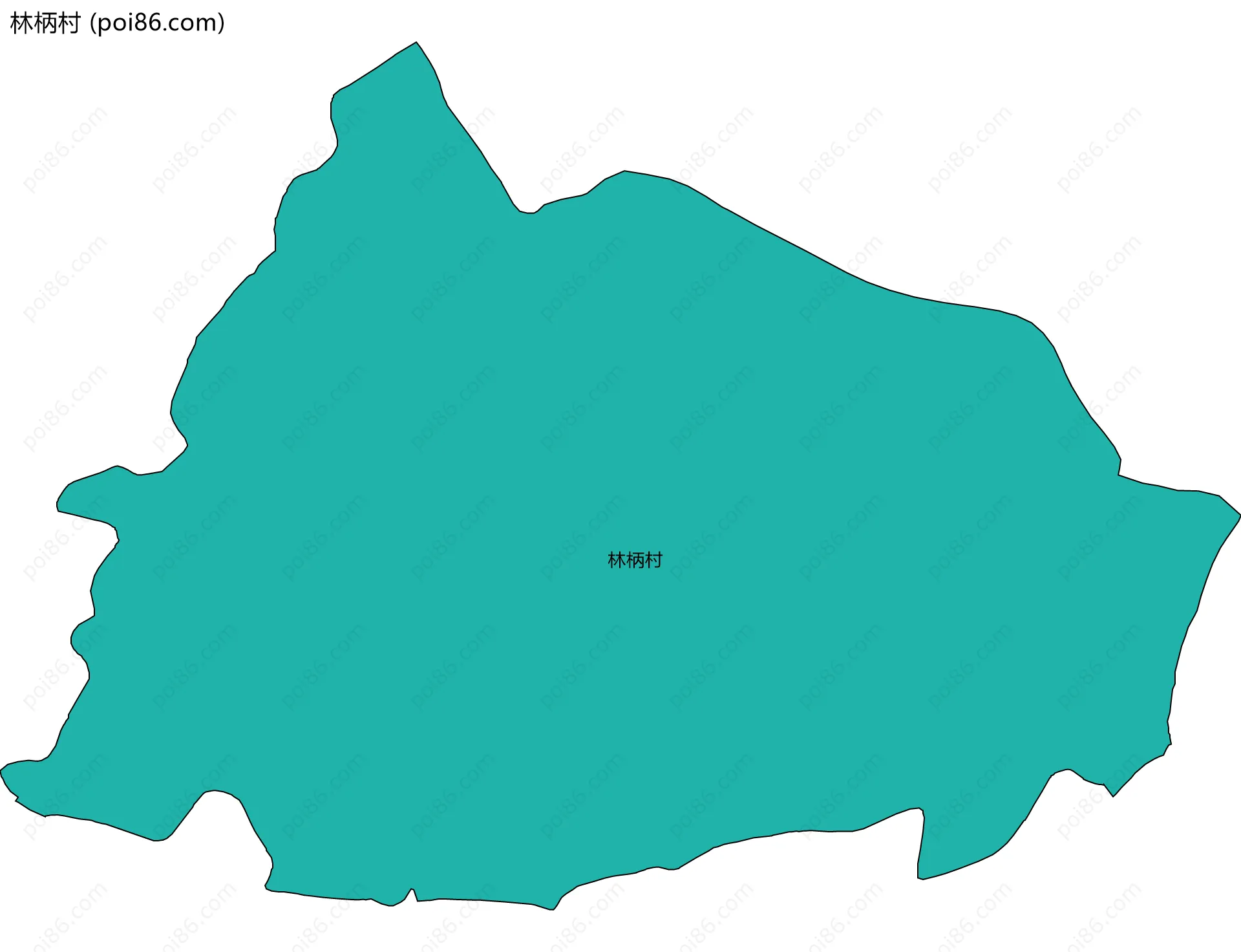 林柄村边界地图