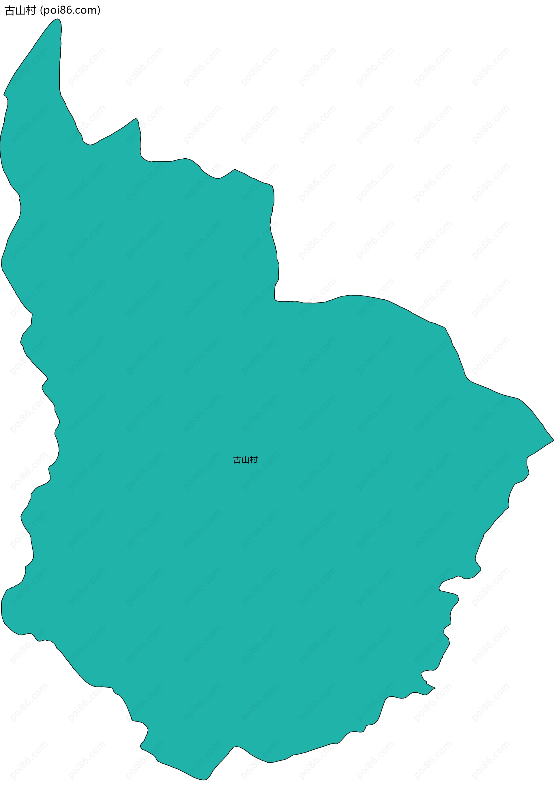 古山村边界地图