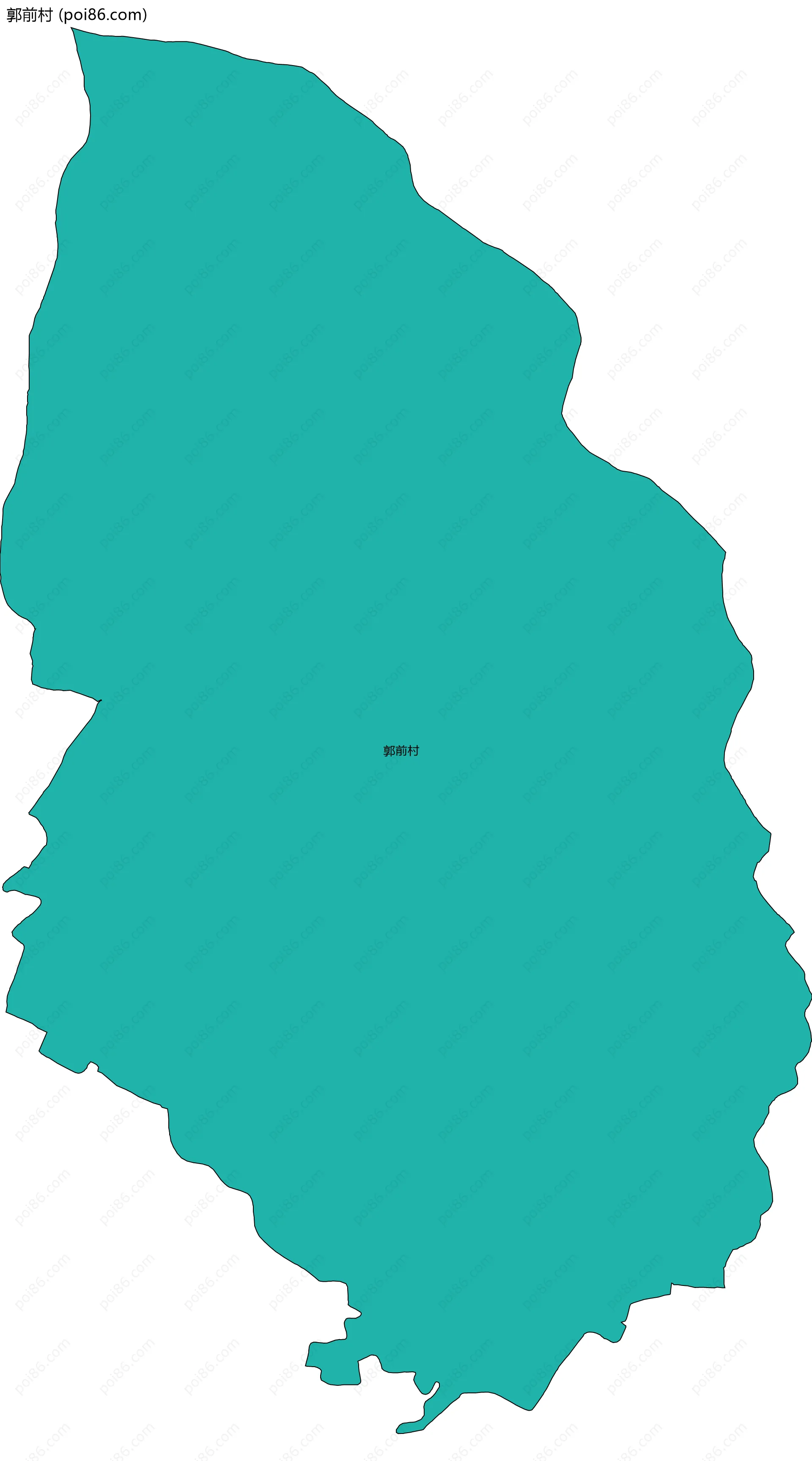 郭前村边界地图