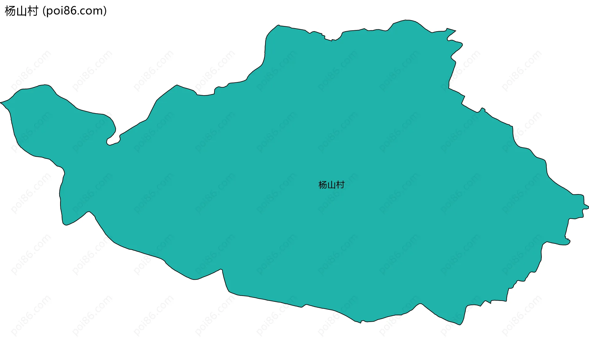 杨山村边界地图