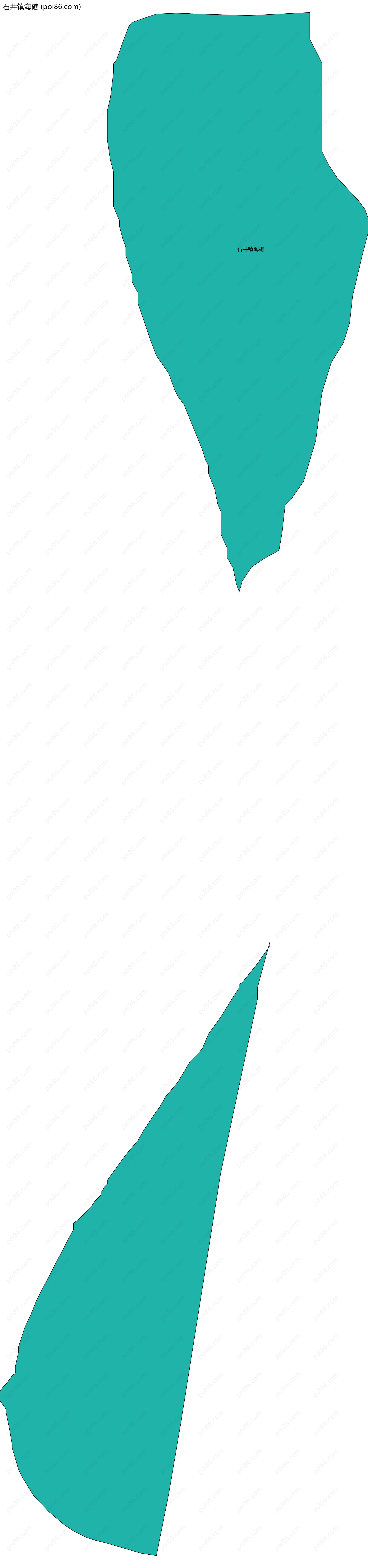 石井镇海礁边界地图