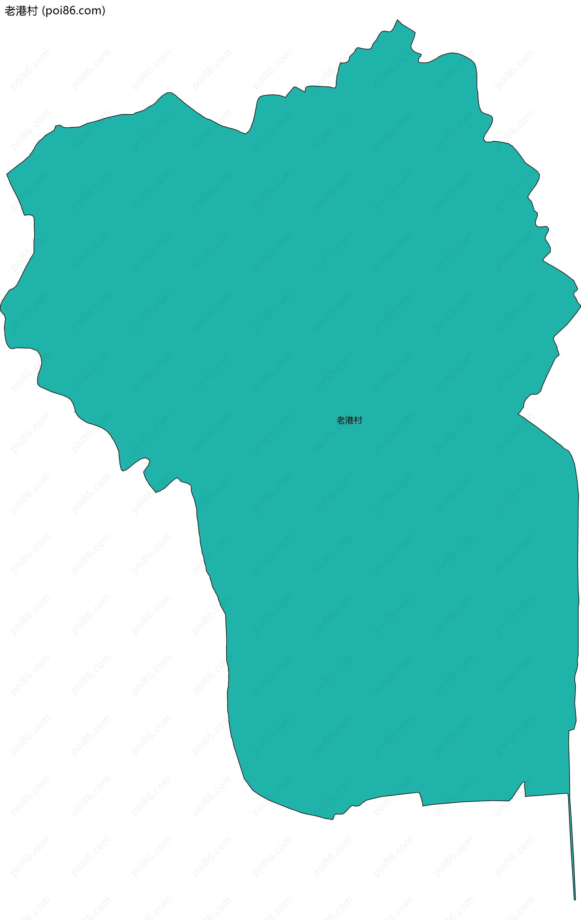 老港村边界地图