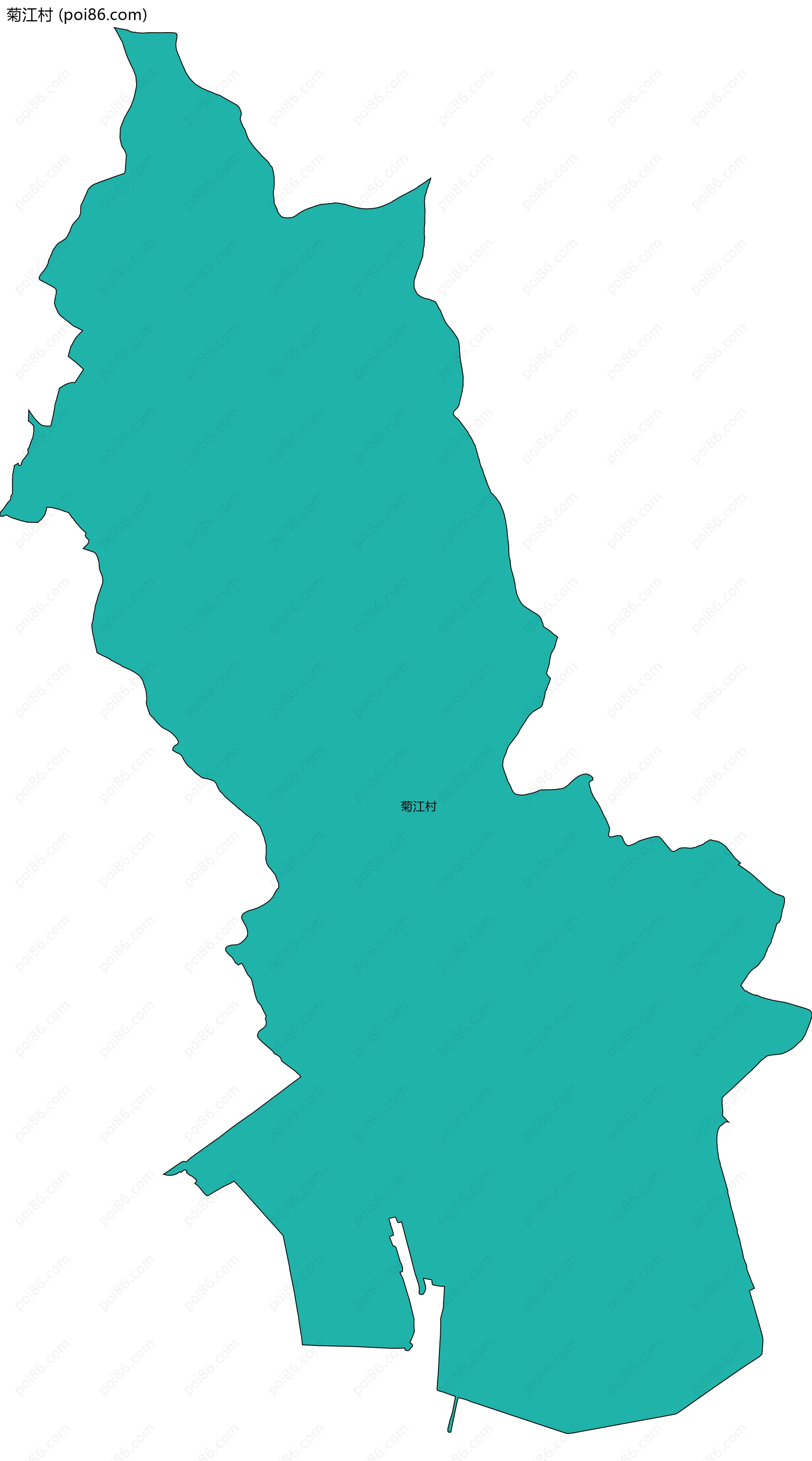 菊江村边界地图