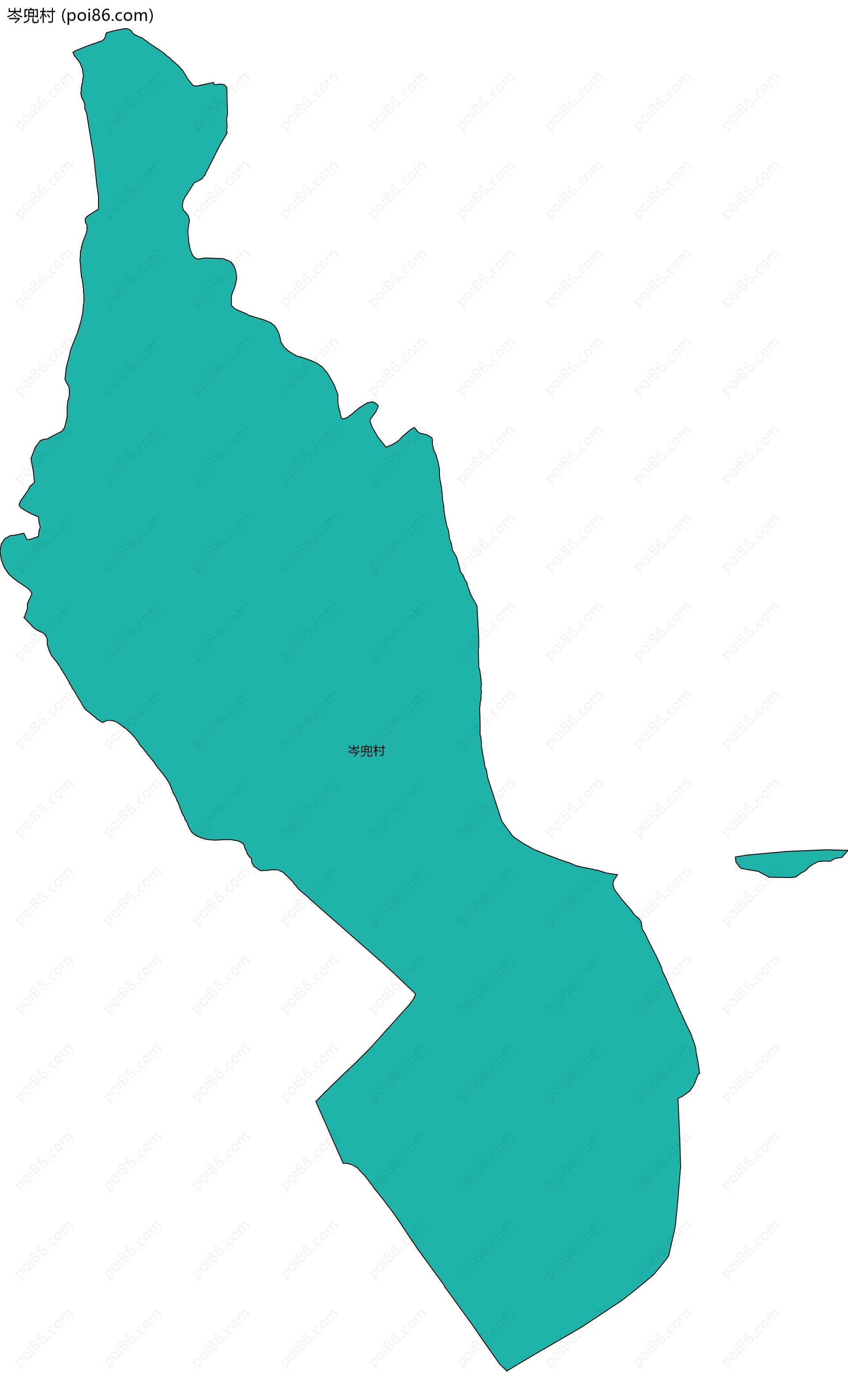 岑兜村边界地图