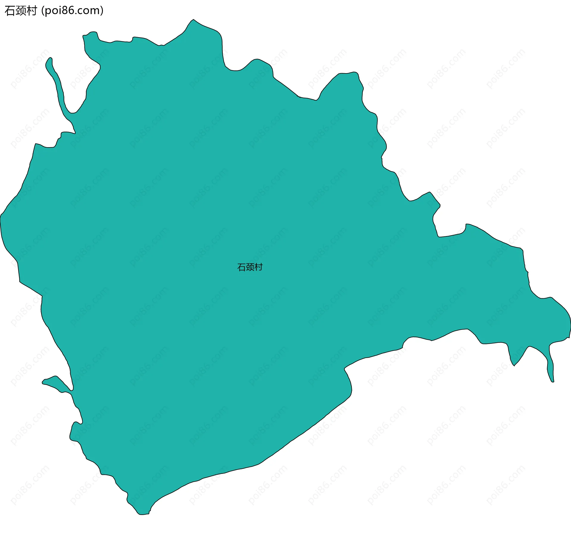 石颈村边界地图