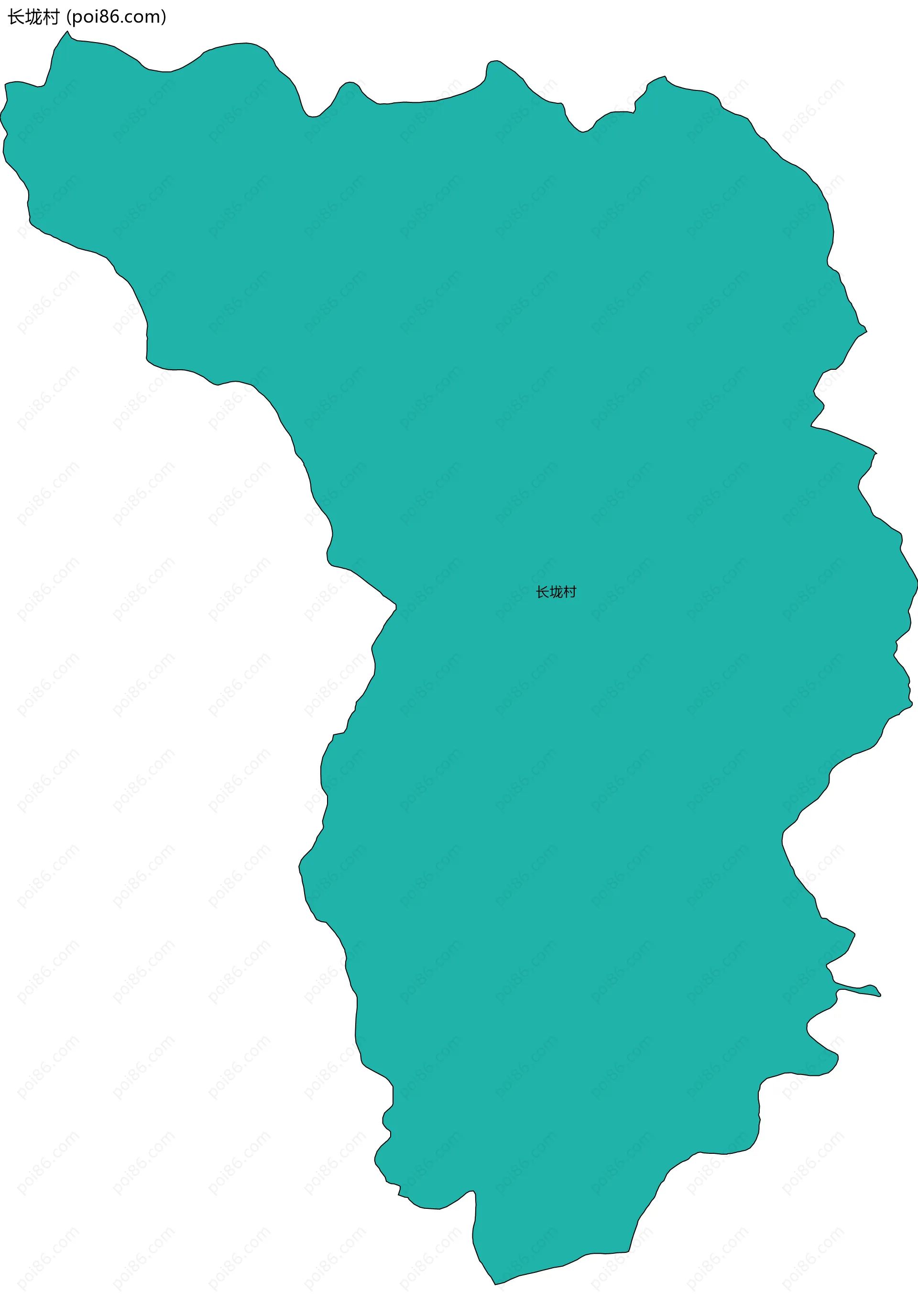 长垅村边界地图