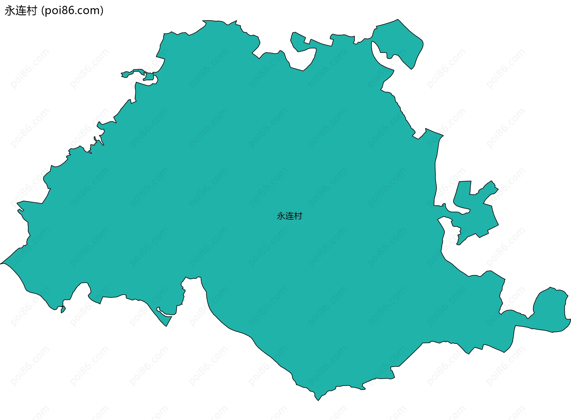 永连村边界地图