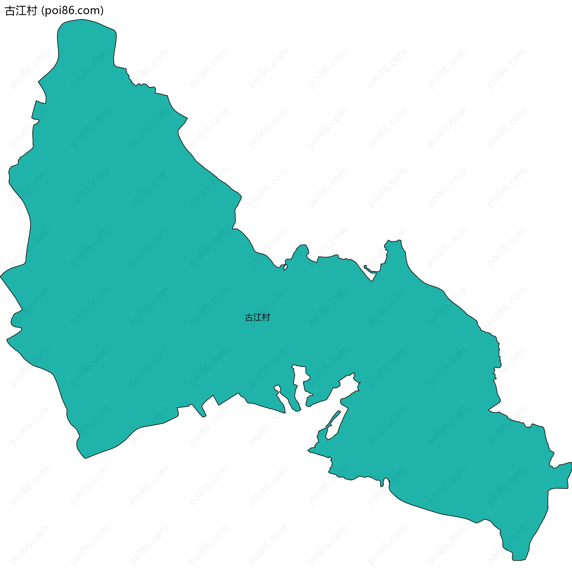 古江村边界地图