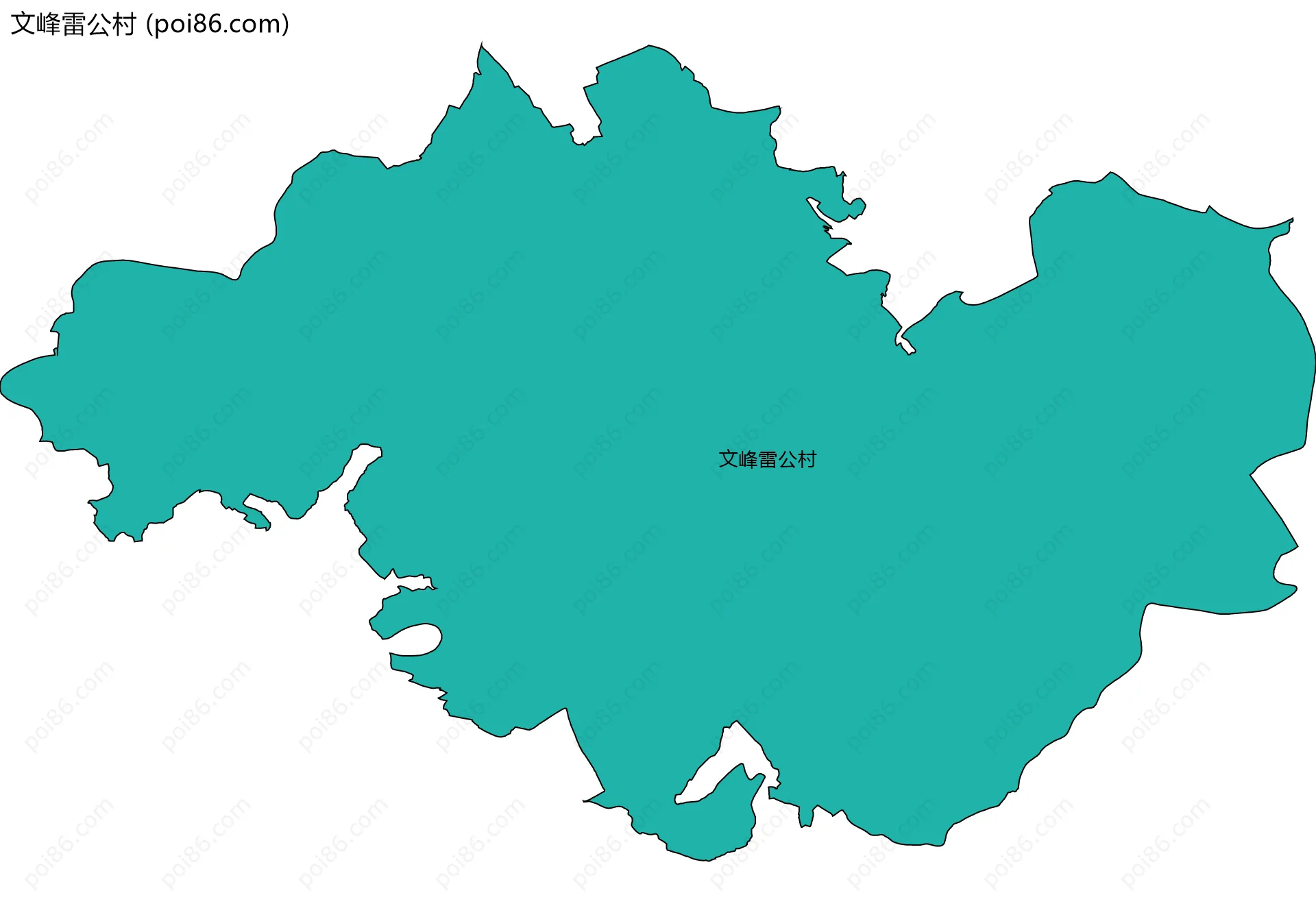 文峰雷公村边界地图