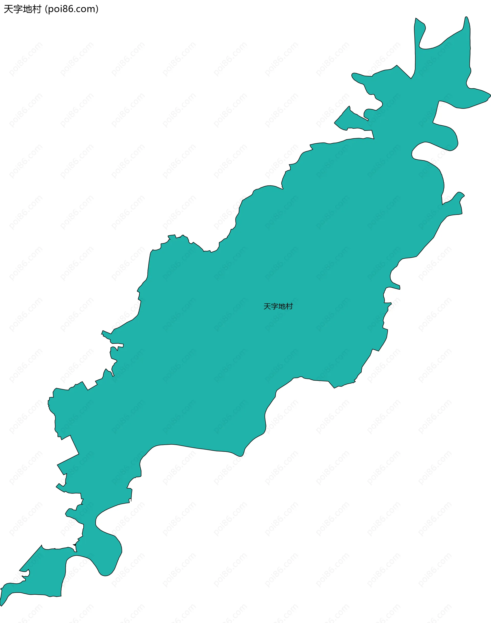 天字地村边界地图