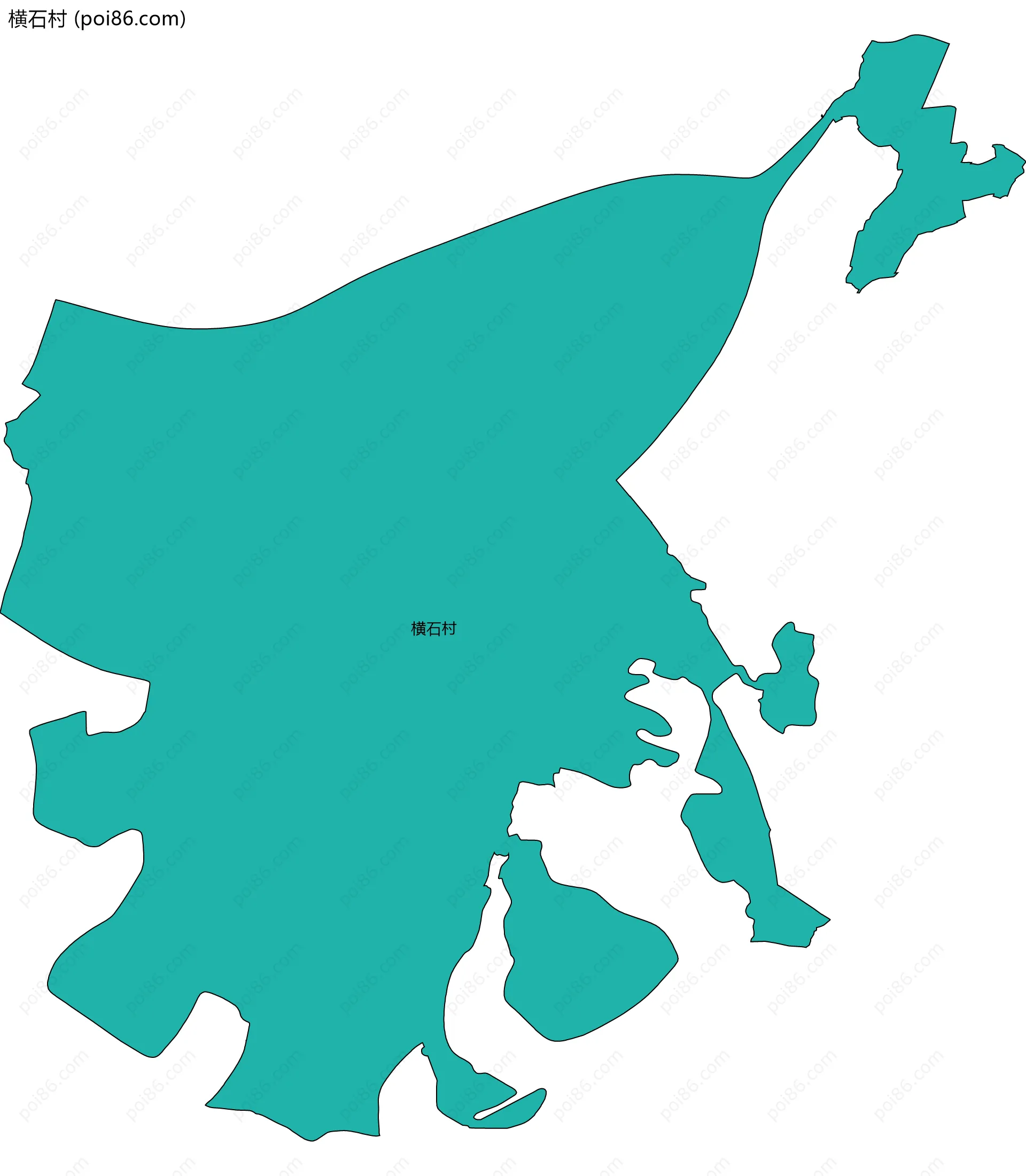 横石村边界地图