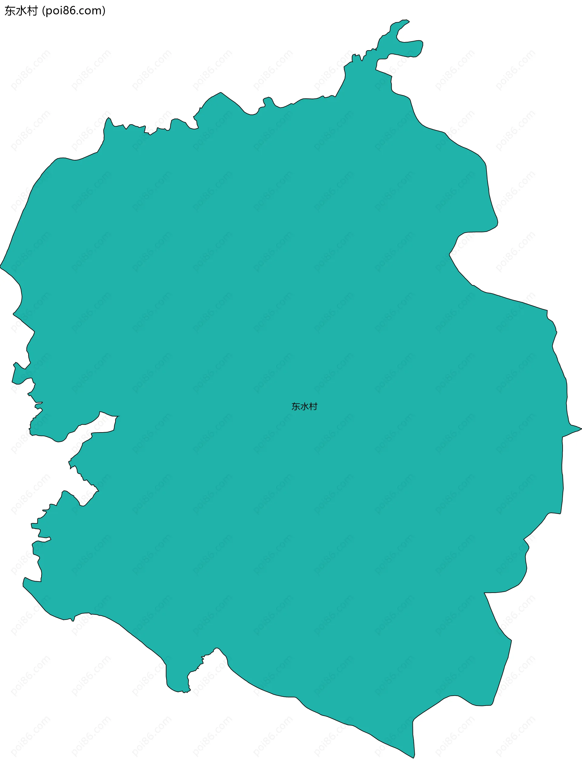 东水村边界地图