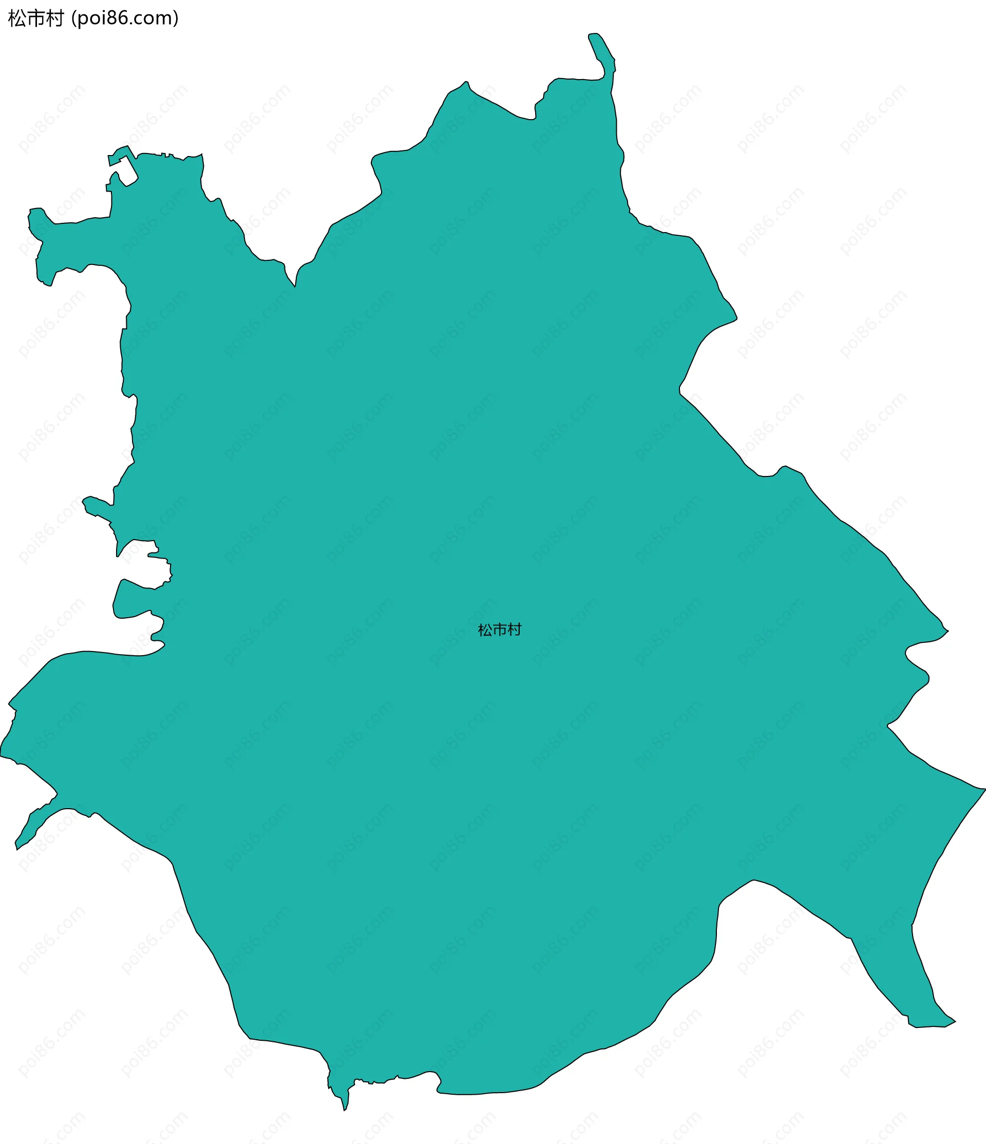 松市村边界地图