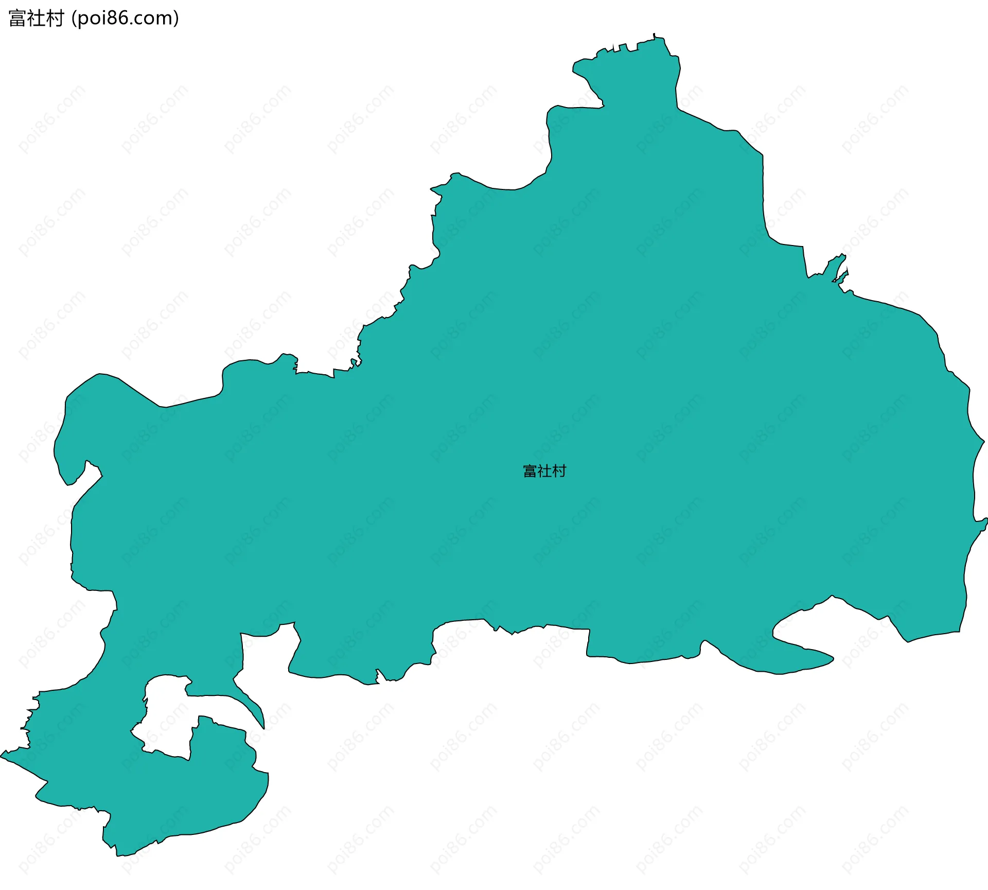 富社村边界地图