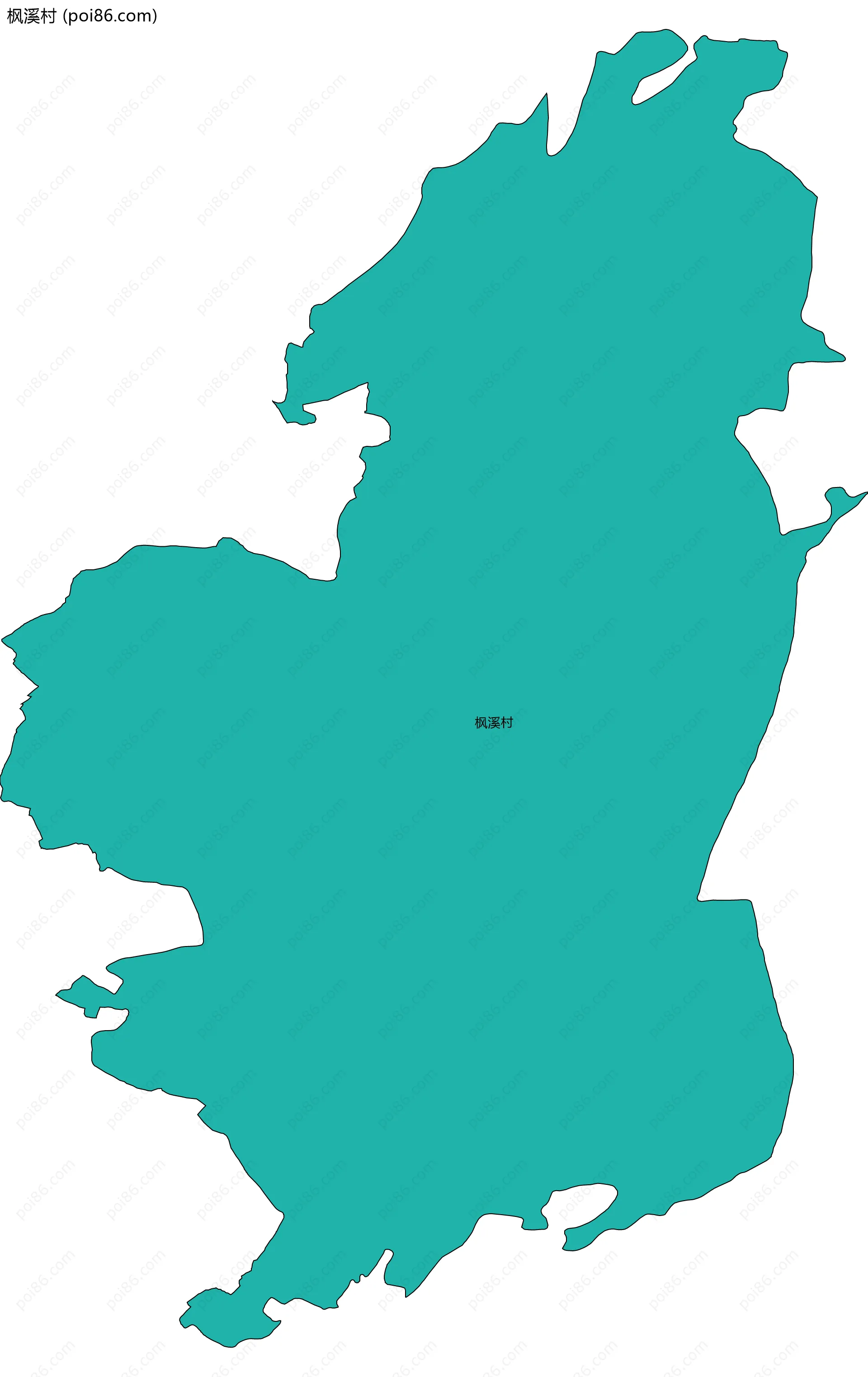 枫溪村边界地图