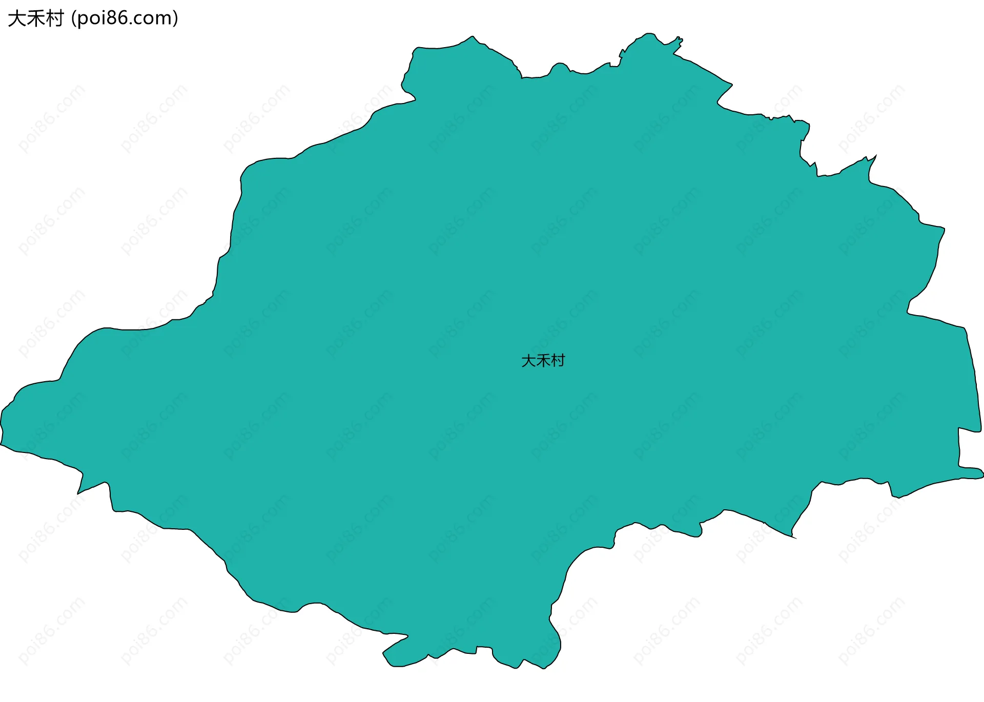 大禾村边界地图