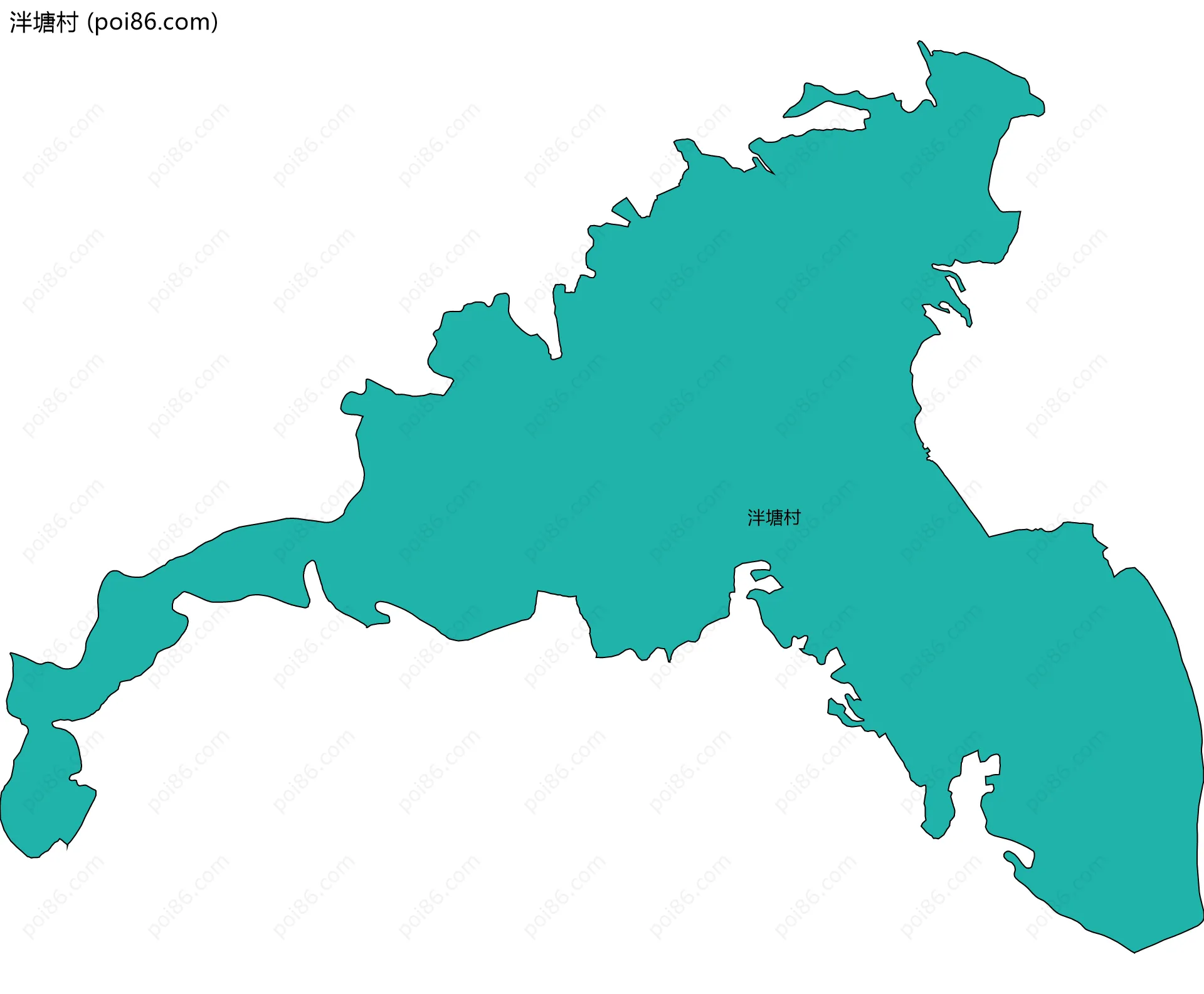 泮塘村边界地图