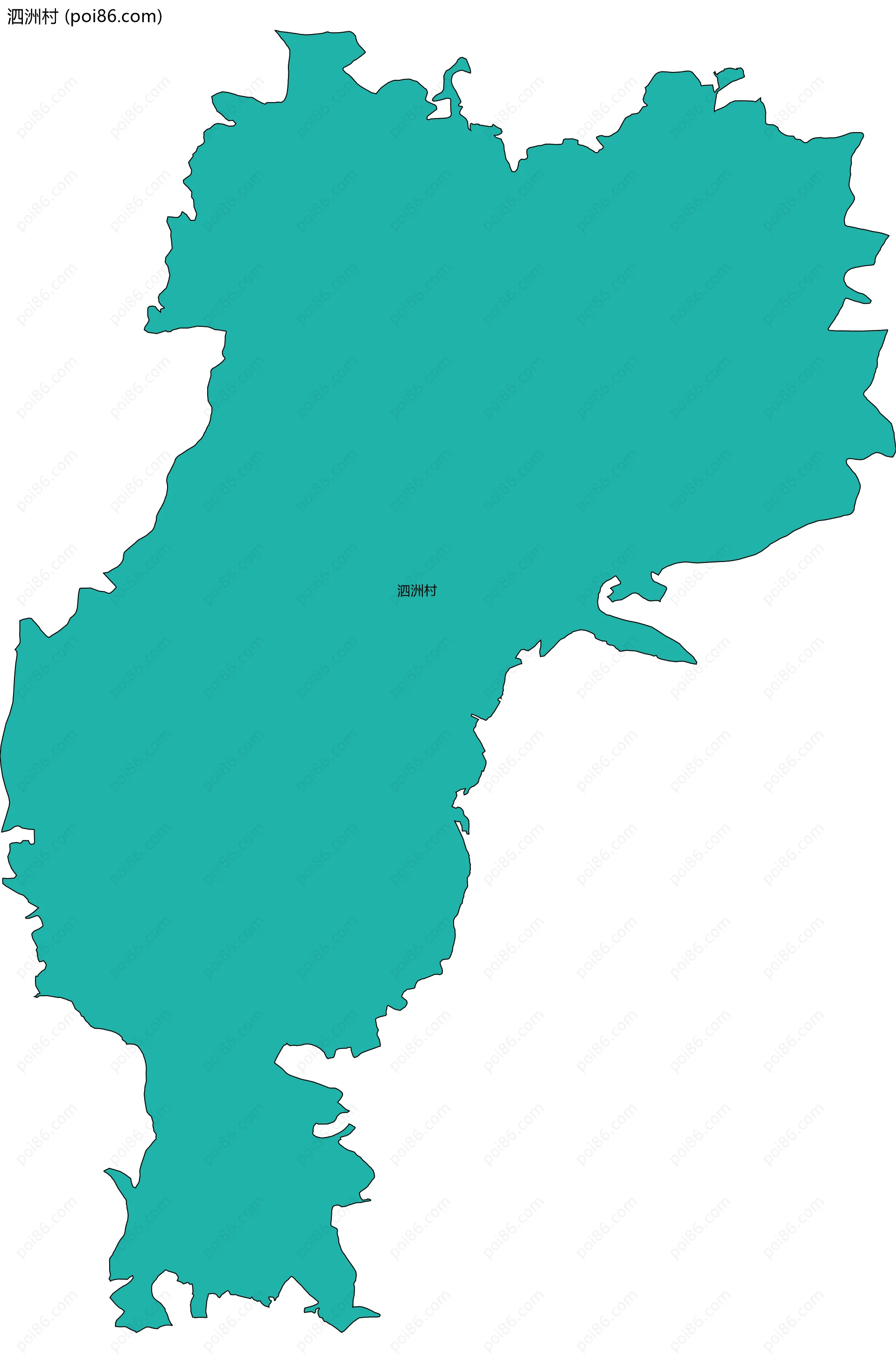 泗洲村边界地图