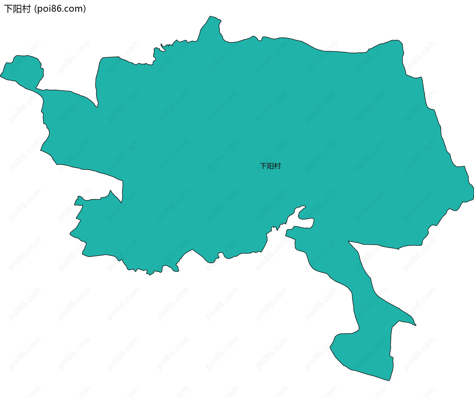 下阳村边界地图