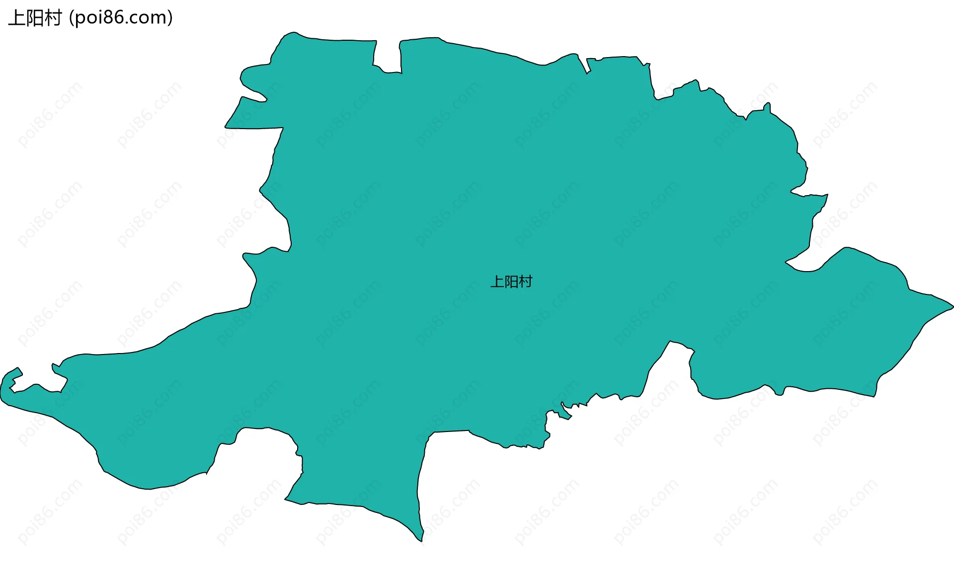 上阳村边界地图