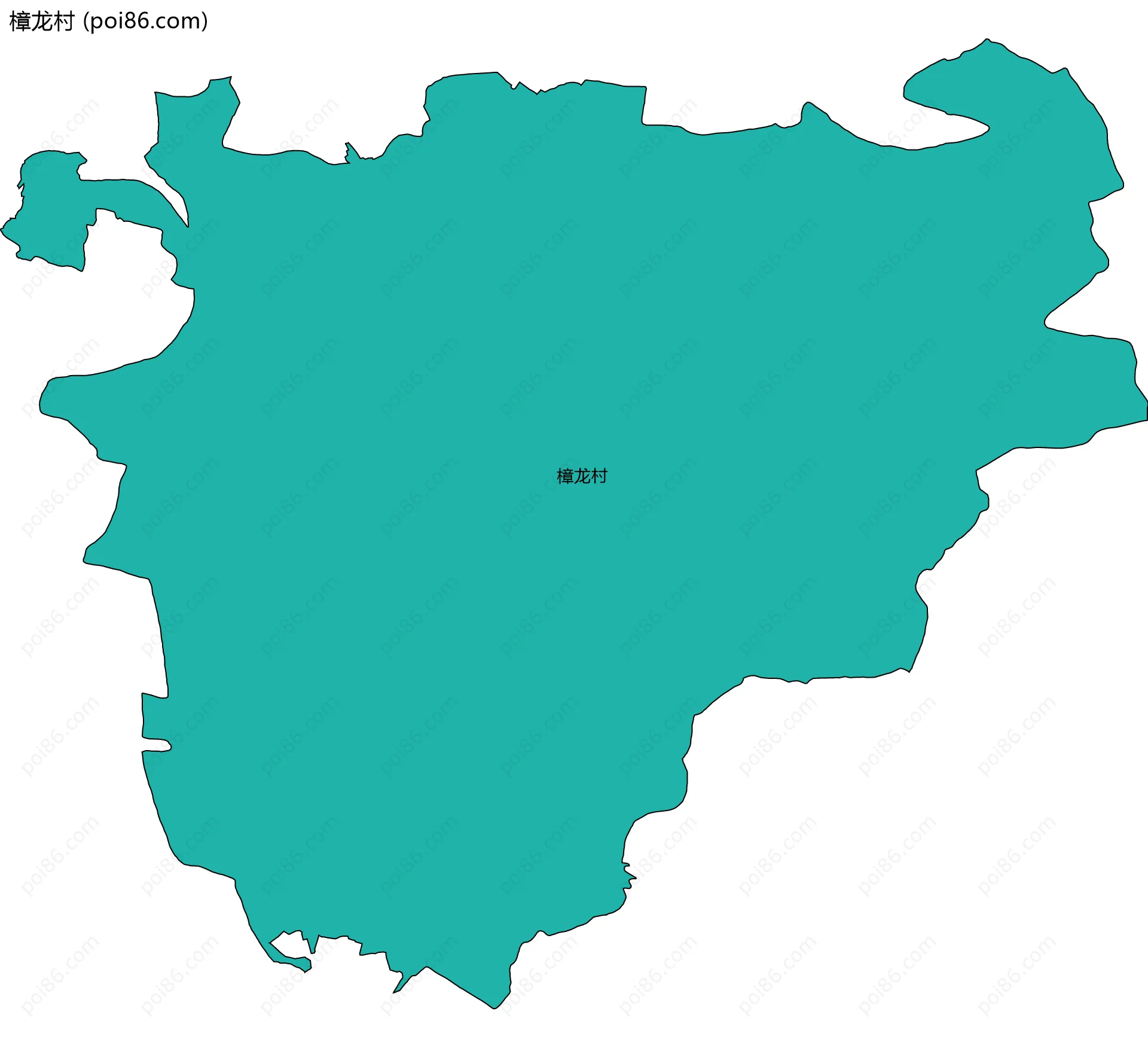 樟龙村边界地图