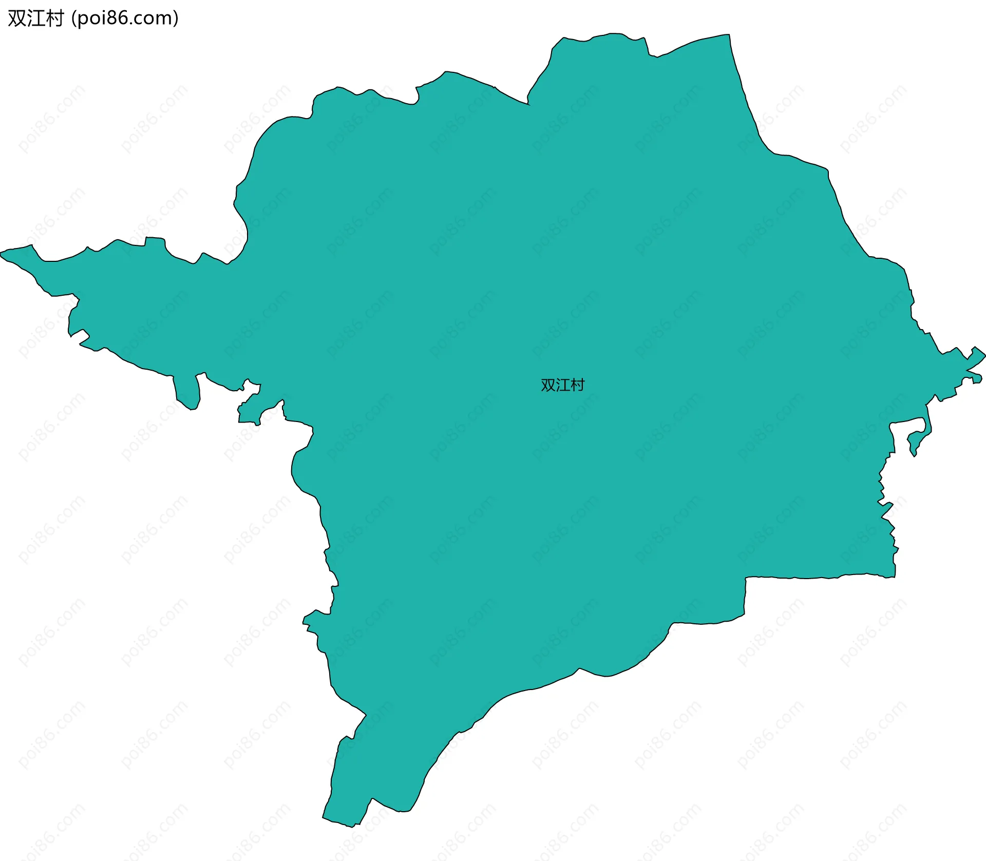 双江村边界地图