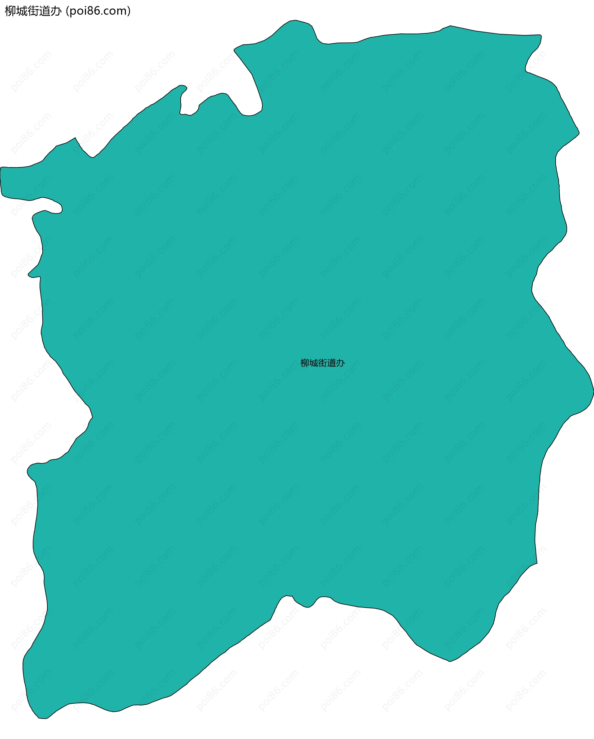 柳城街道办边界地图