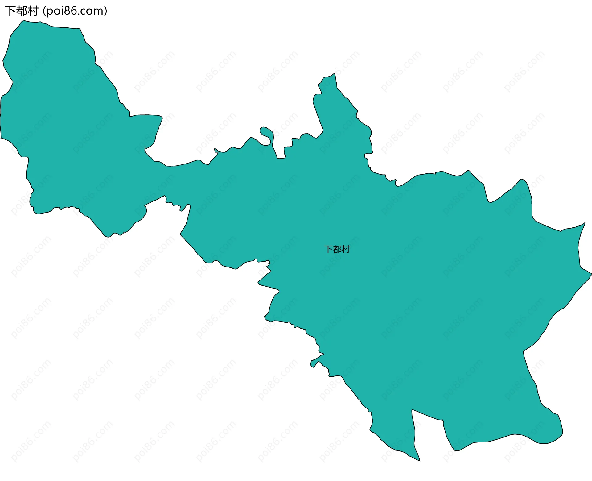 下都村边界地图
