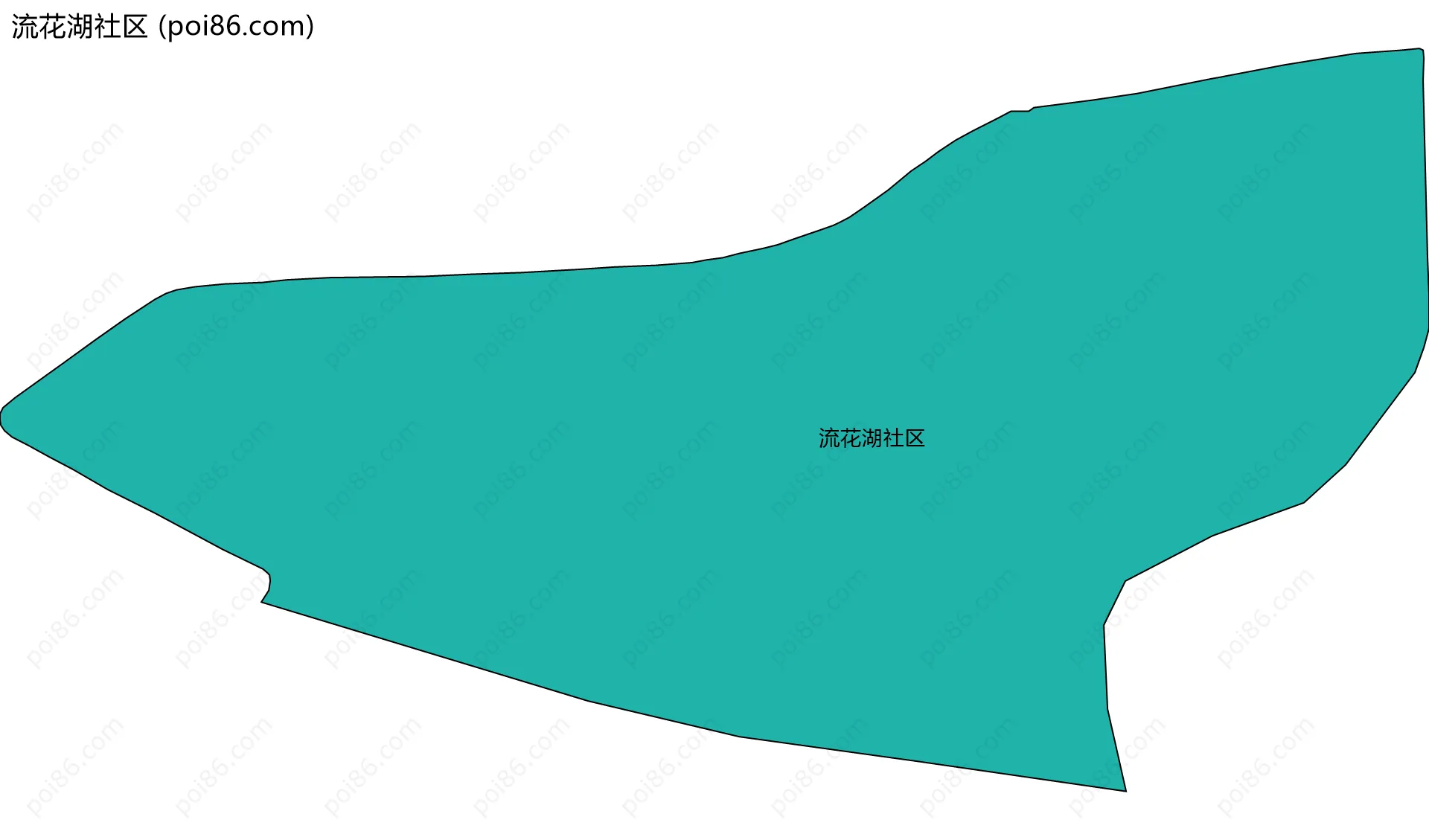 流花湖社区边界地图