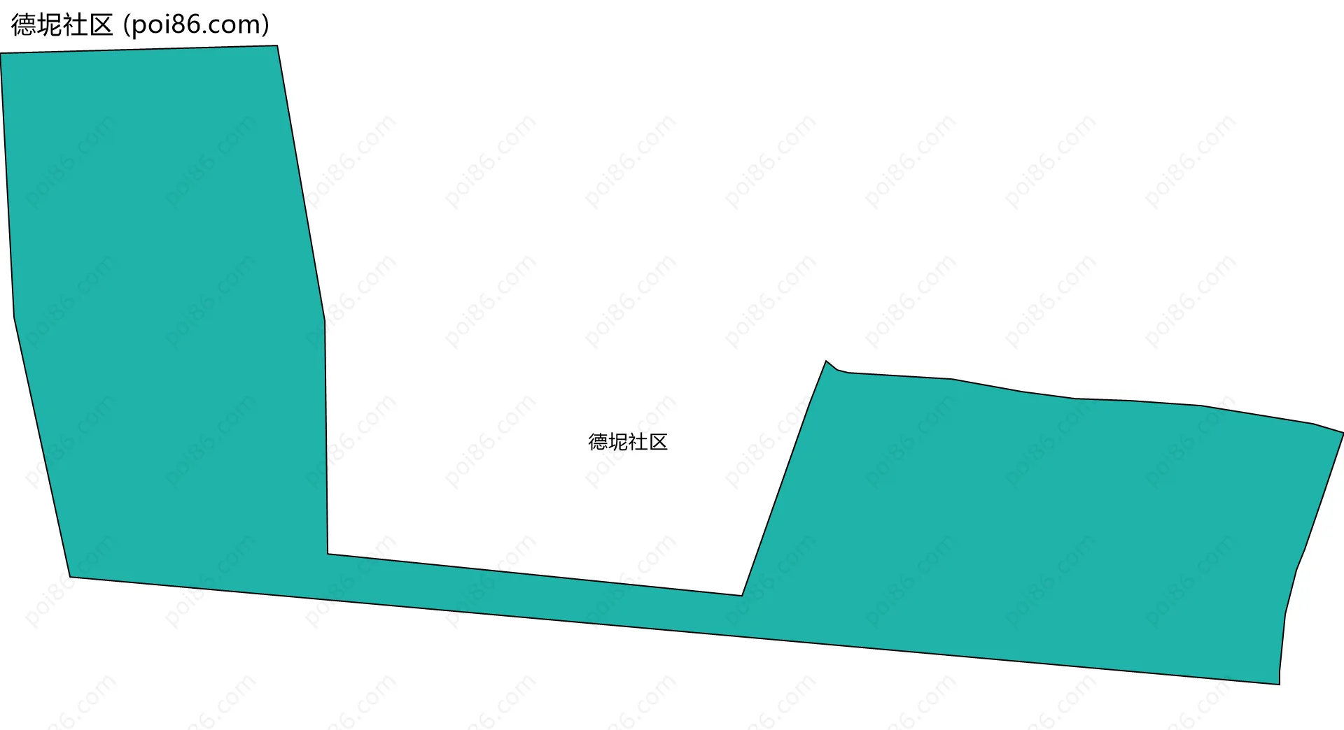 德坭社区边界地图