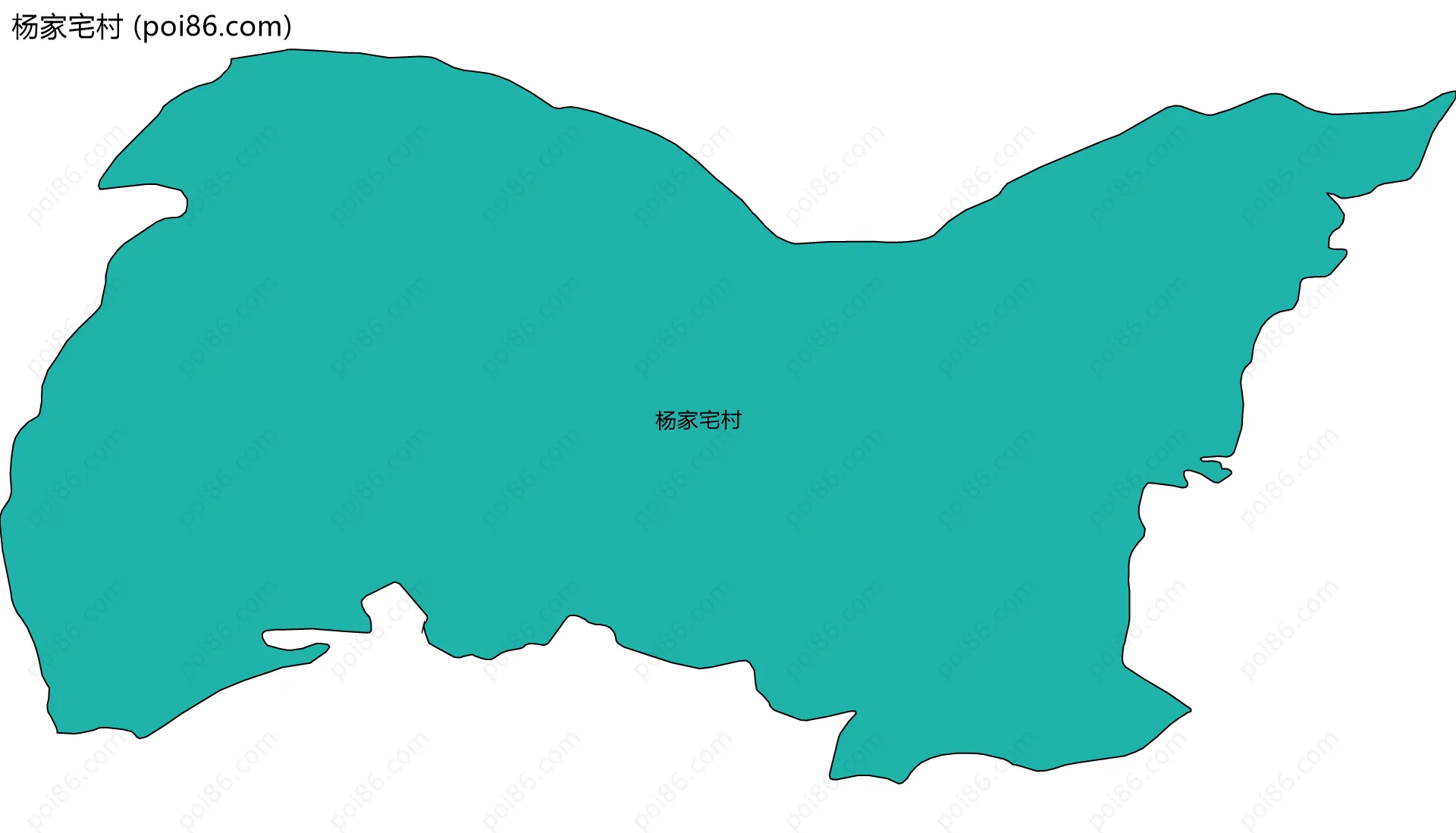 杨家宅村边界地图