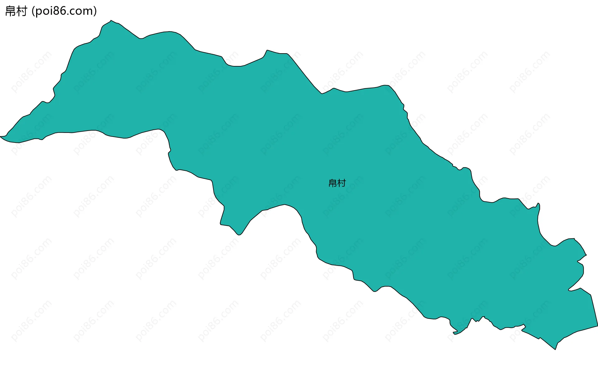 帛村边界地图