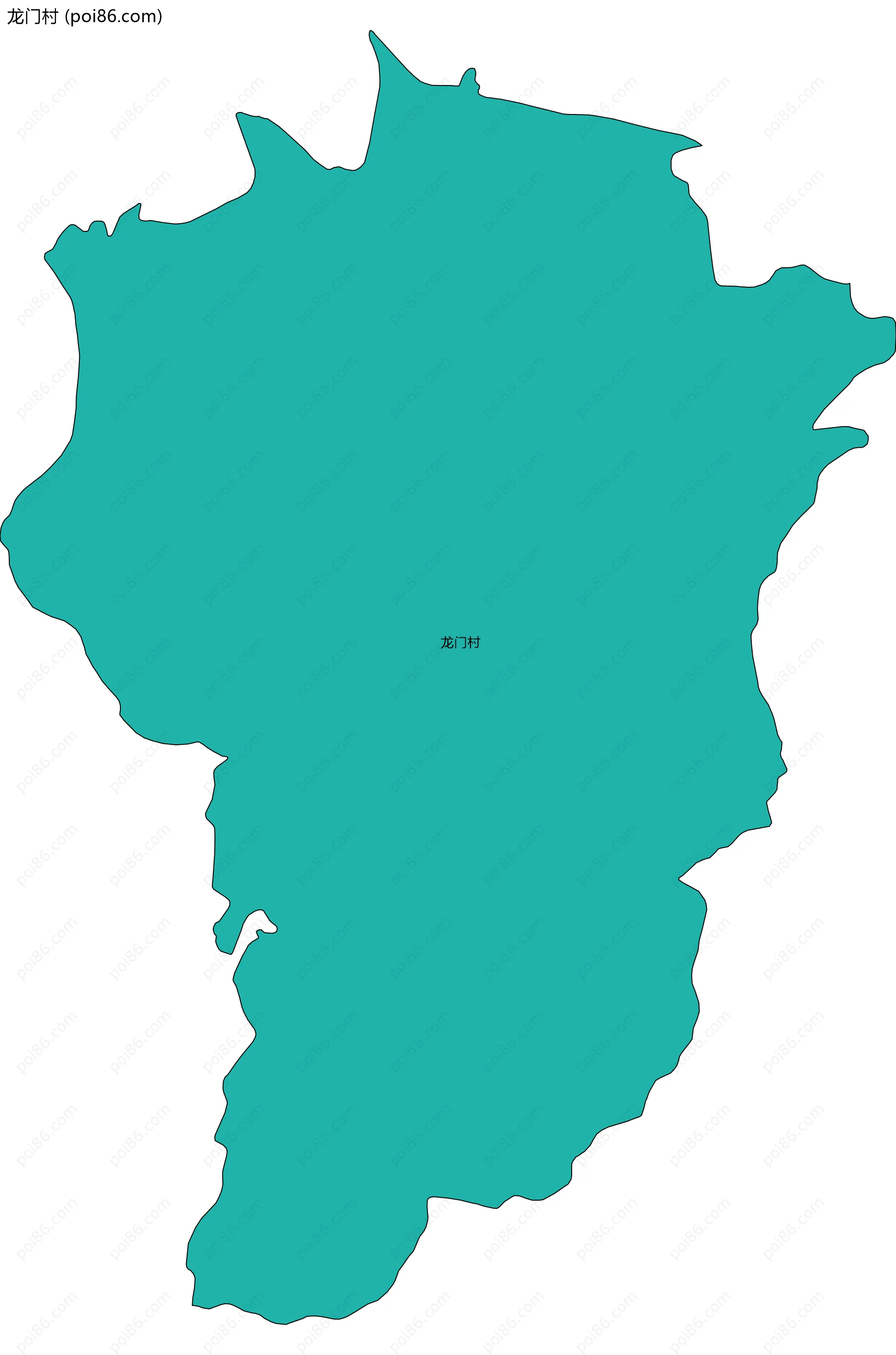 龙门村边界地图