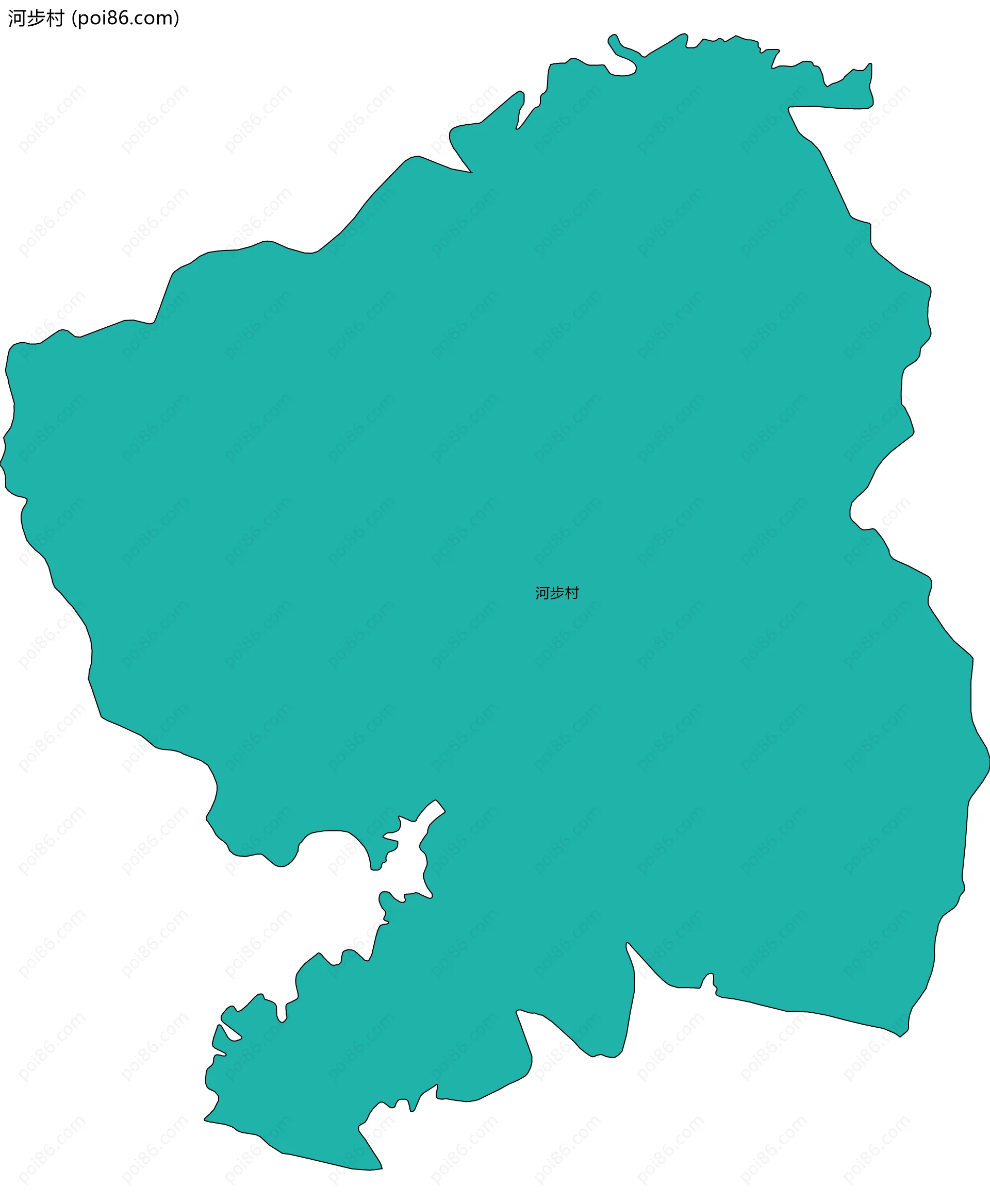 河步村边界地图