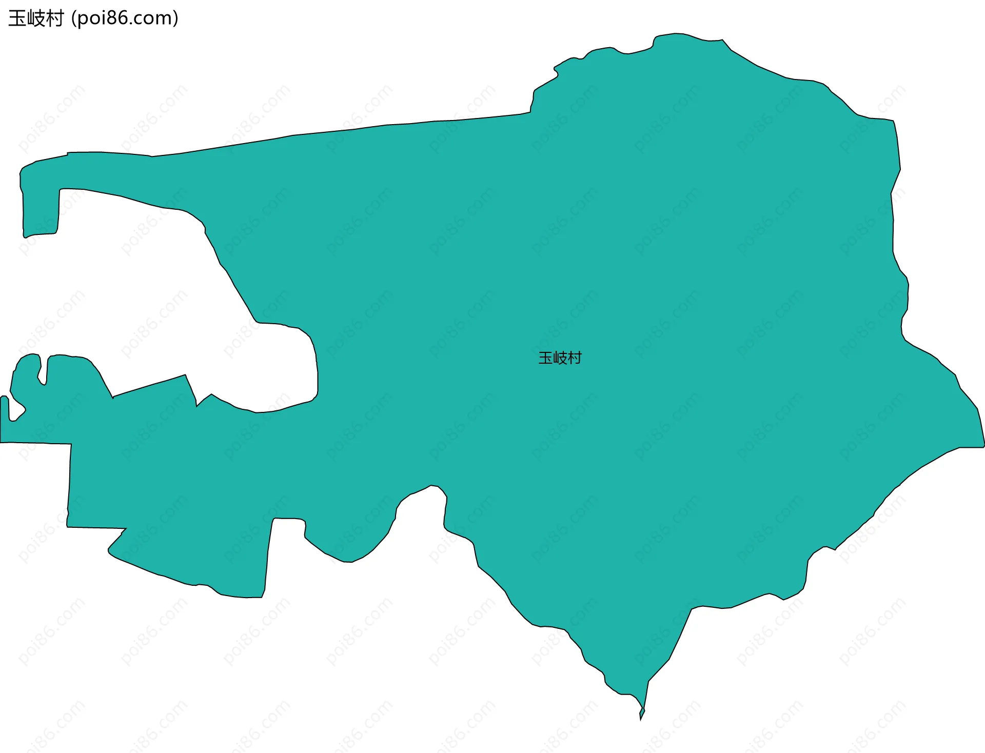 玉岐村边界地图