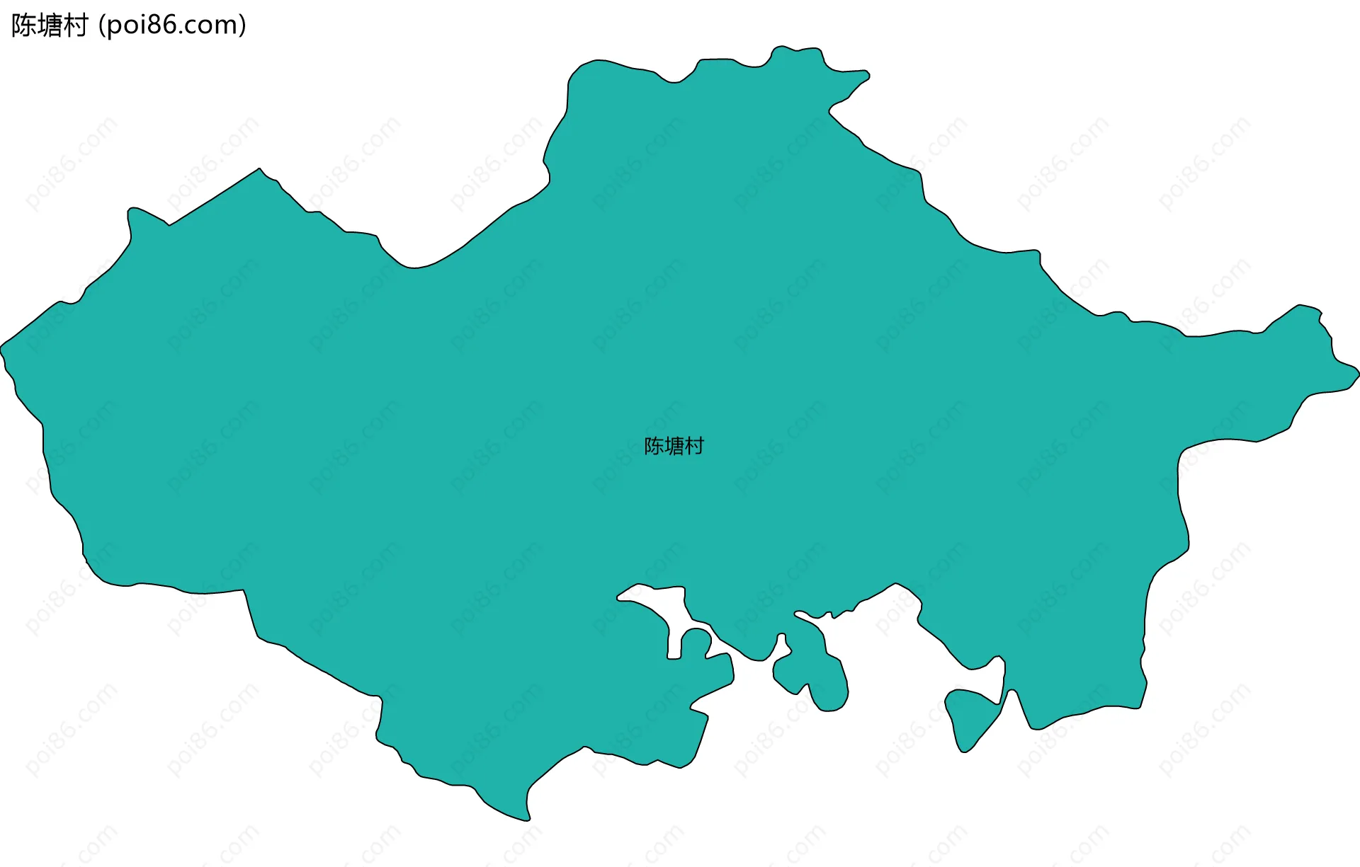 陈塘村边界地图