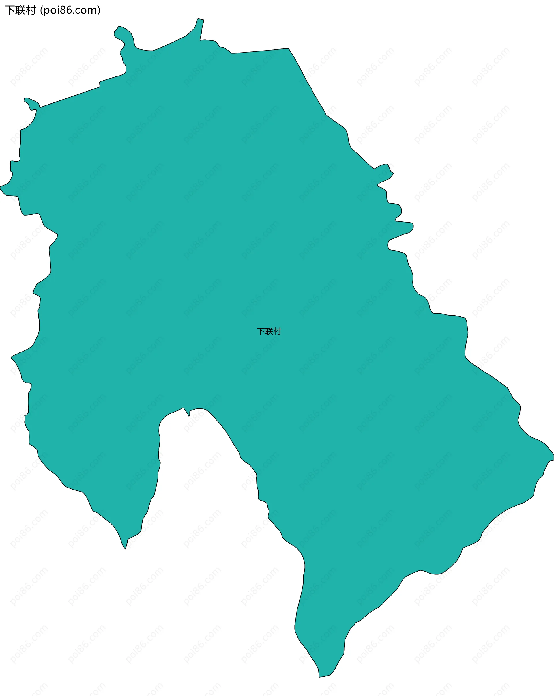 下联村边界地图