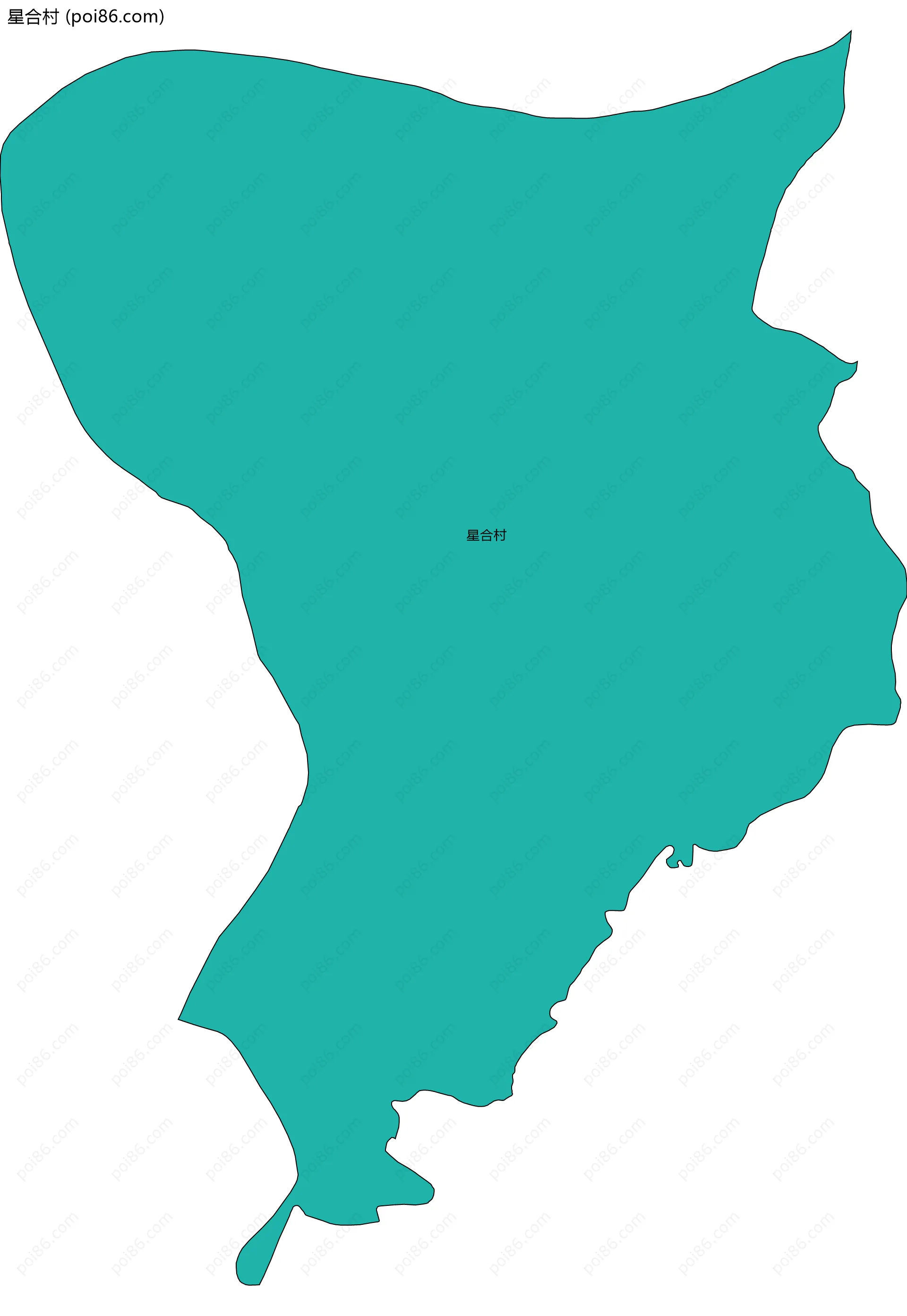 星合村边界地图