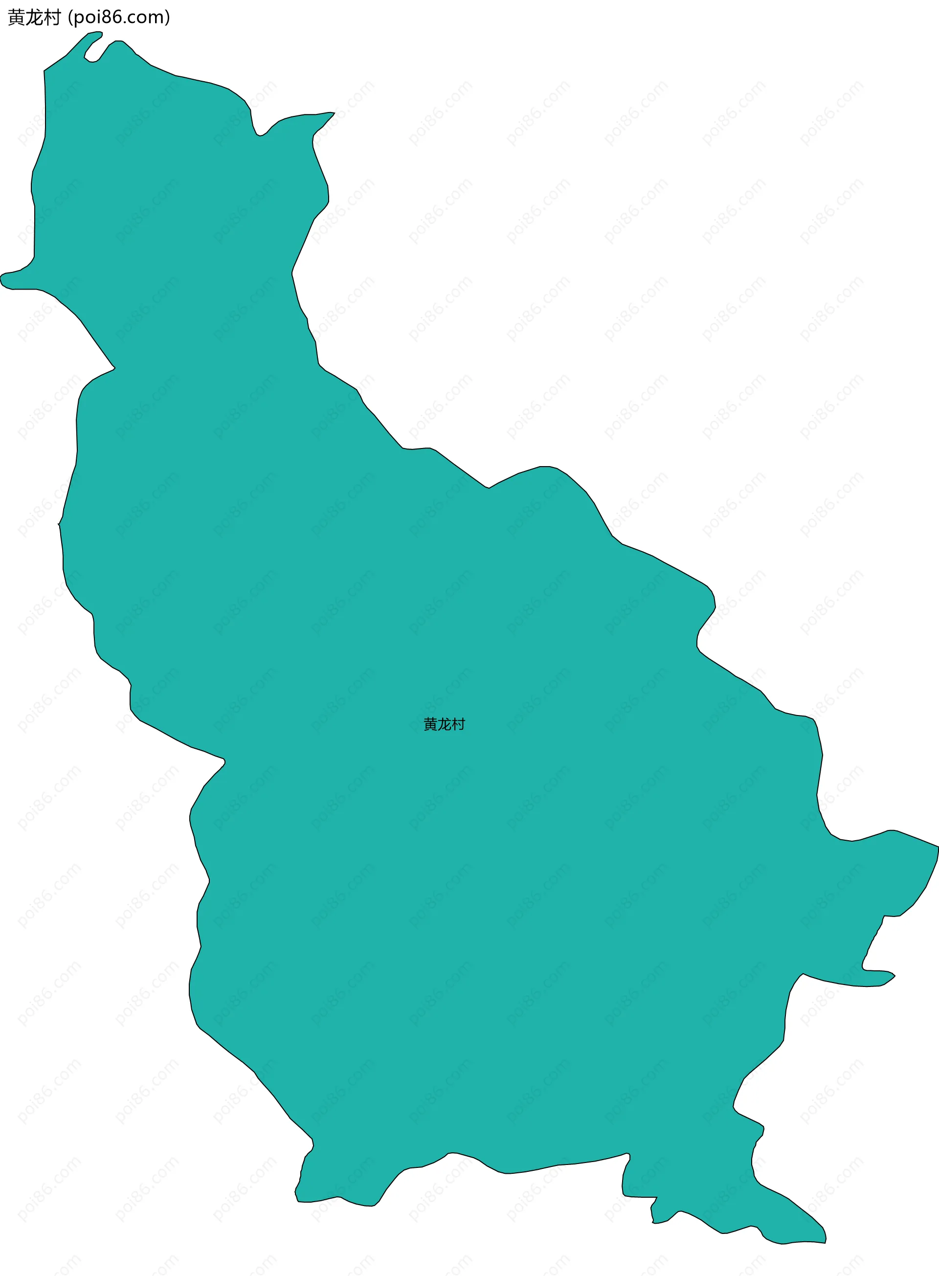 黄龙村边界地图