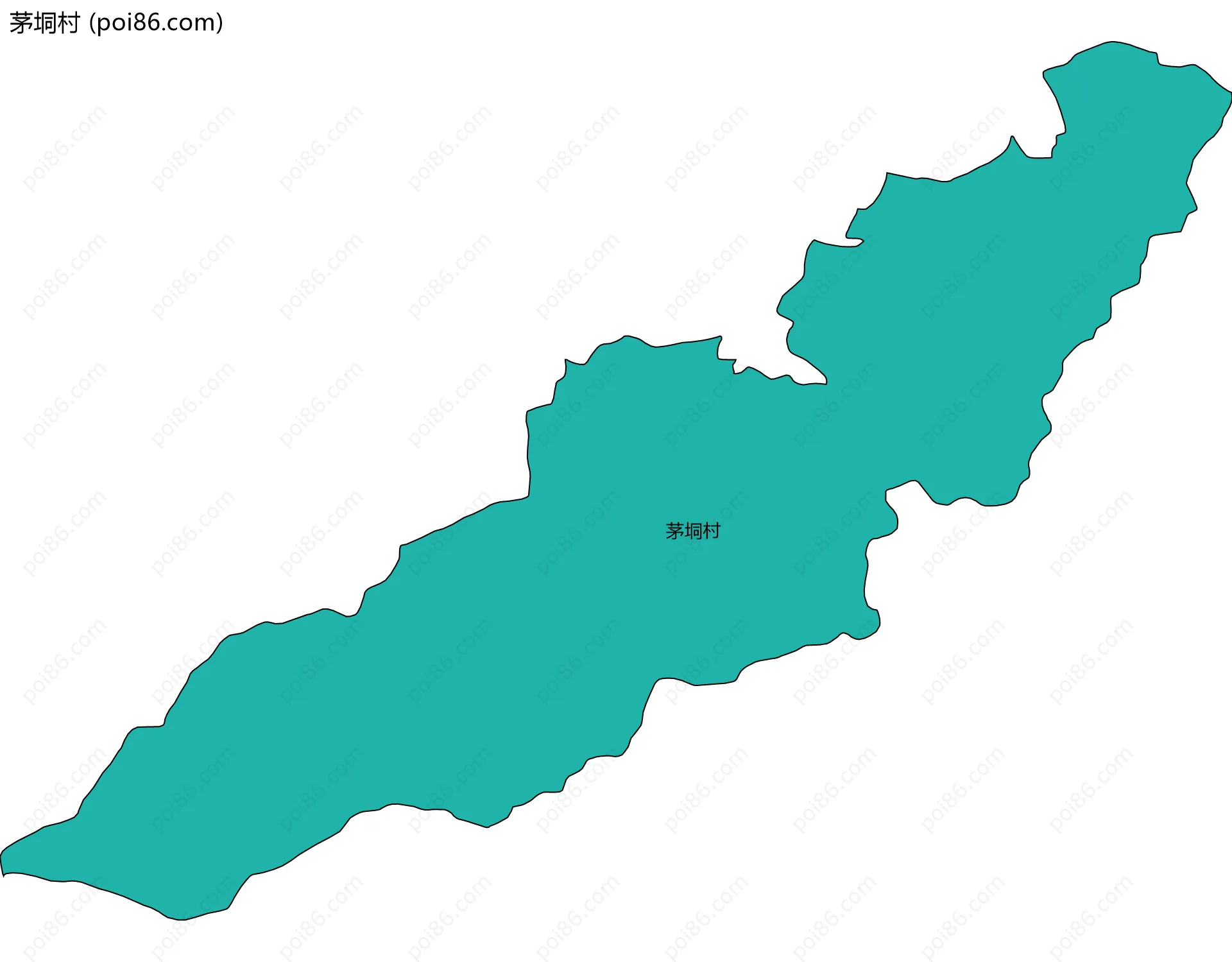 茅垌村边界地图