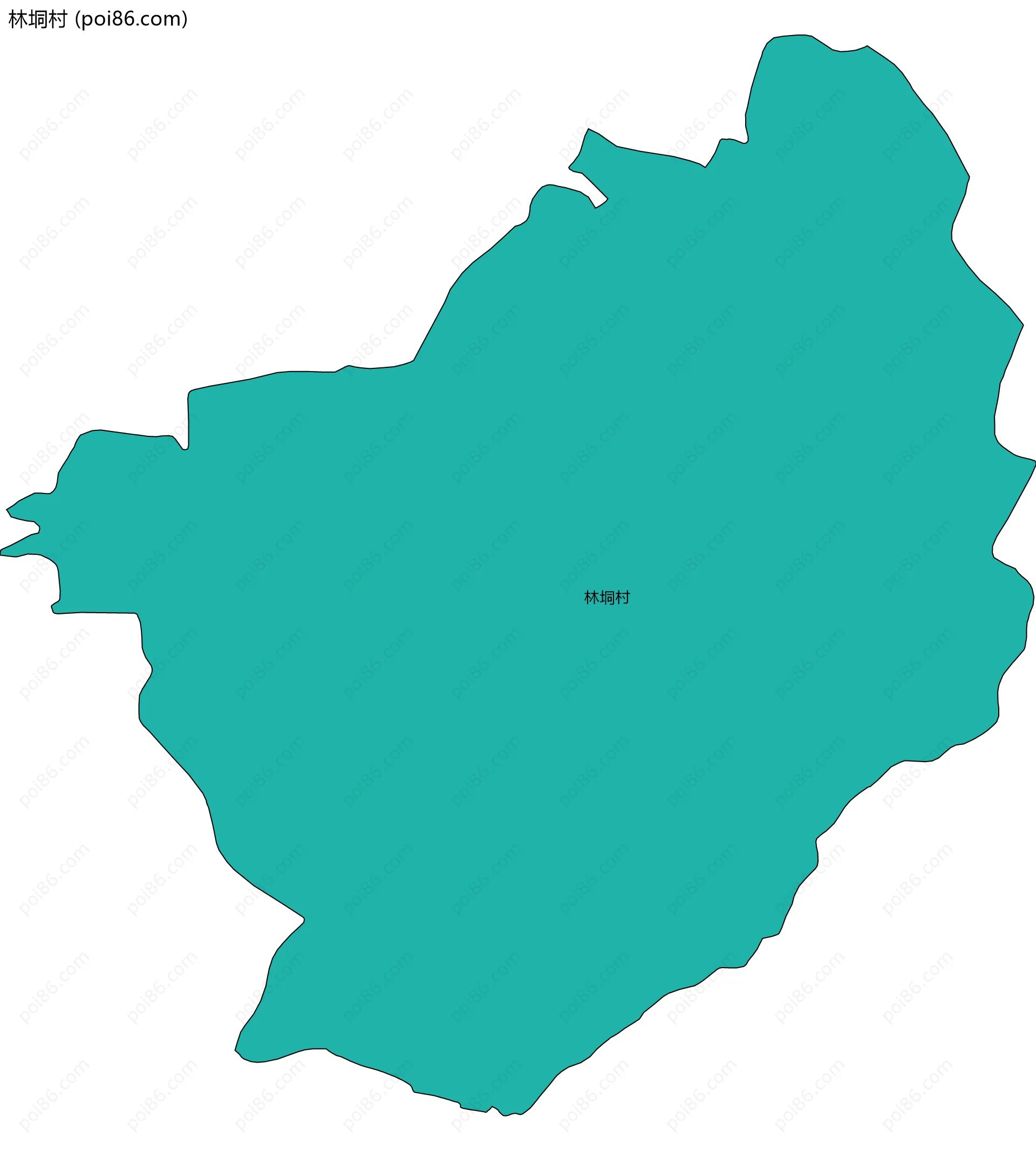 林垌村边界地图