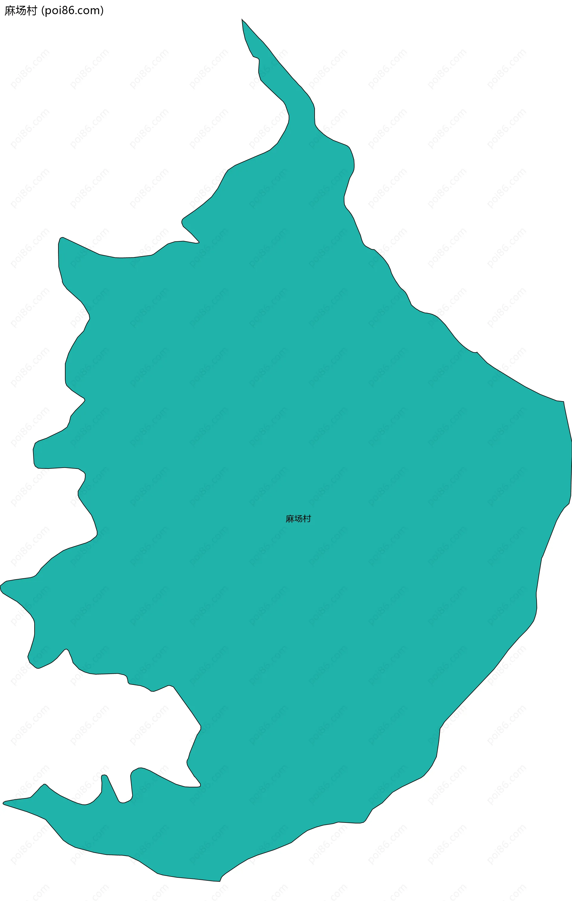 麻场村边界地图