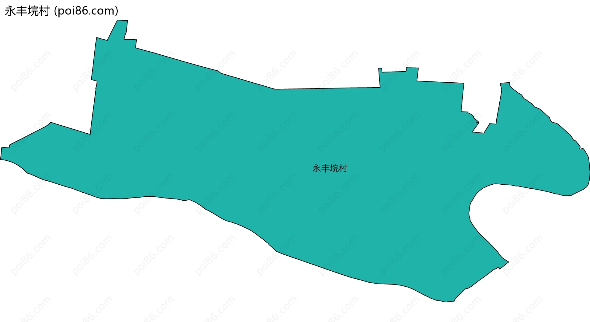 永丰垸村边界地图