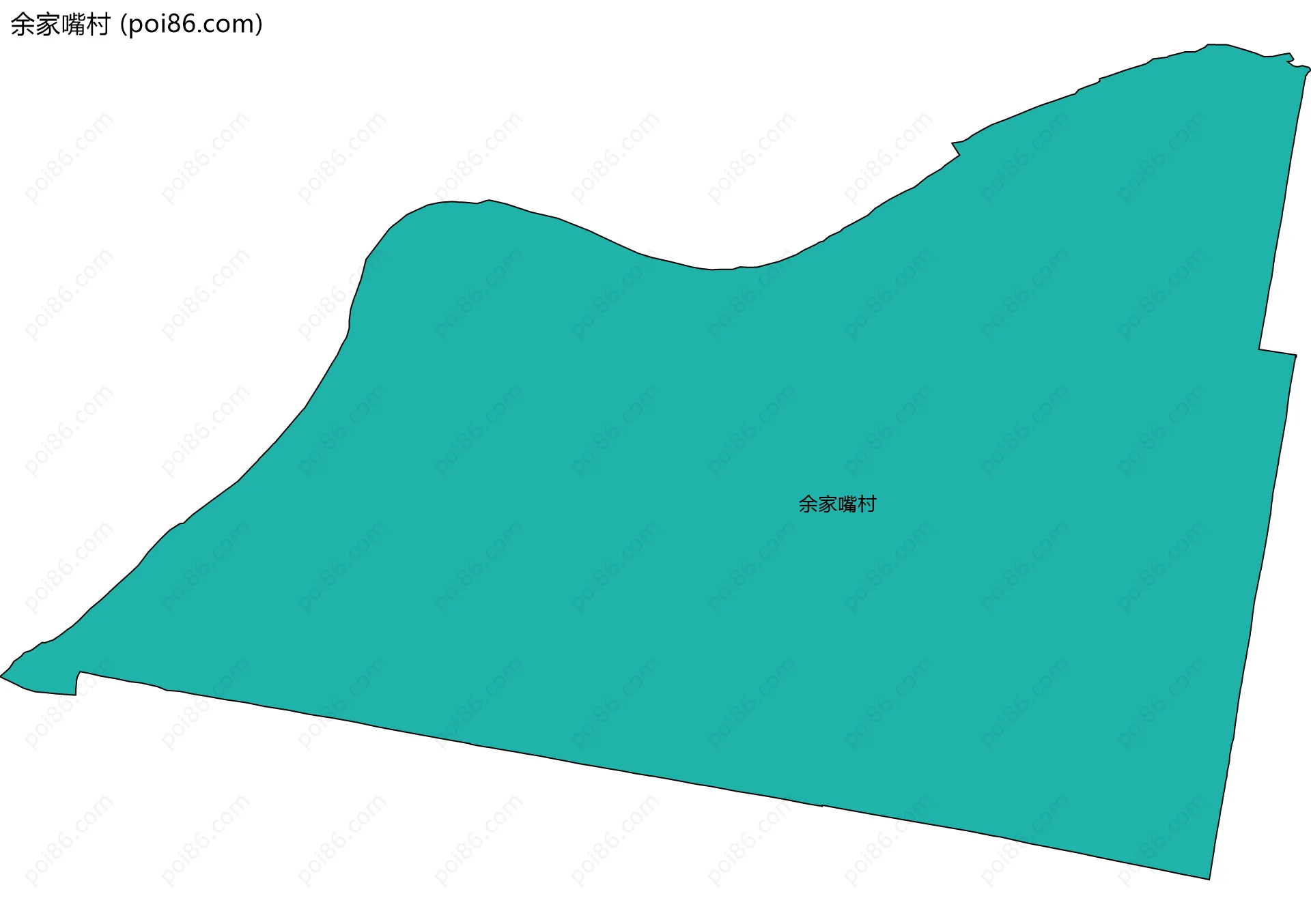 余家嘴村边界地图